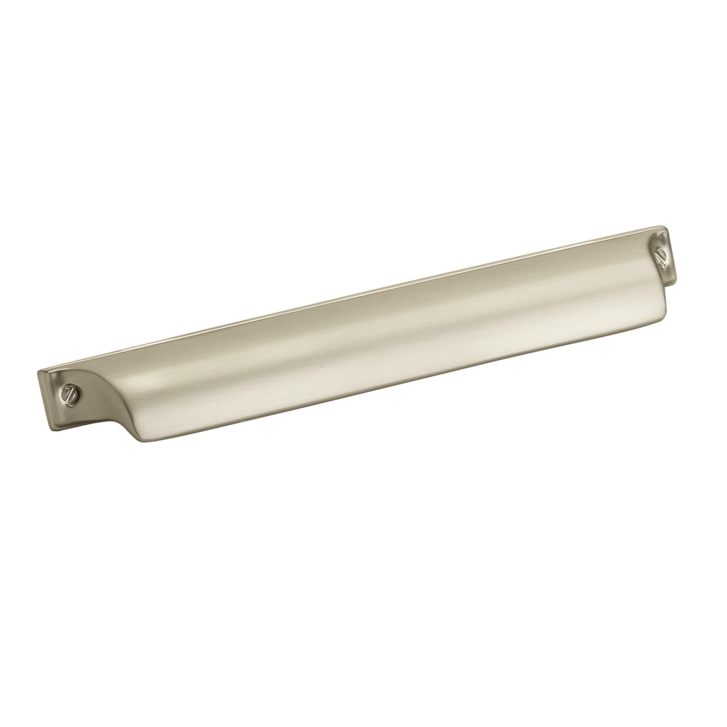 Amerock BP4523160SC Jolene 6-5/16-in , 160mm Center to Center Silver Champagne Rectangular Cup