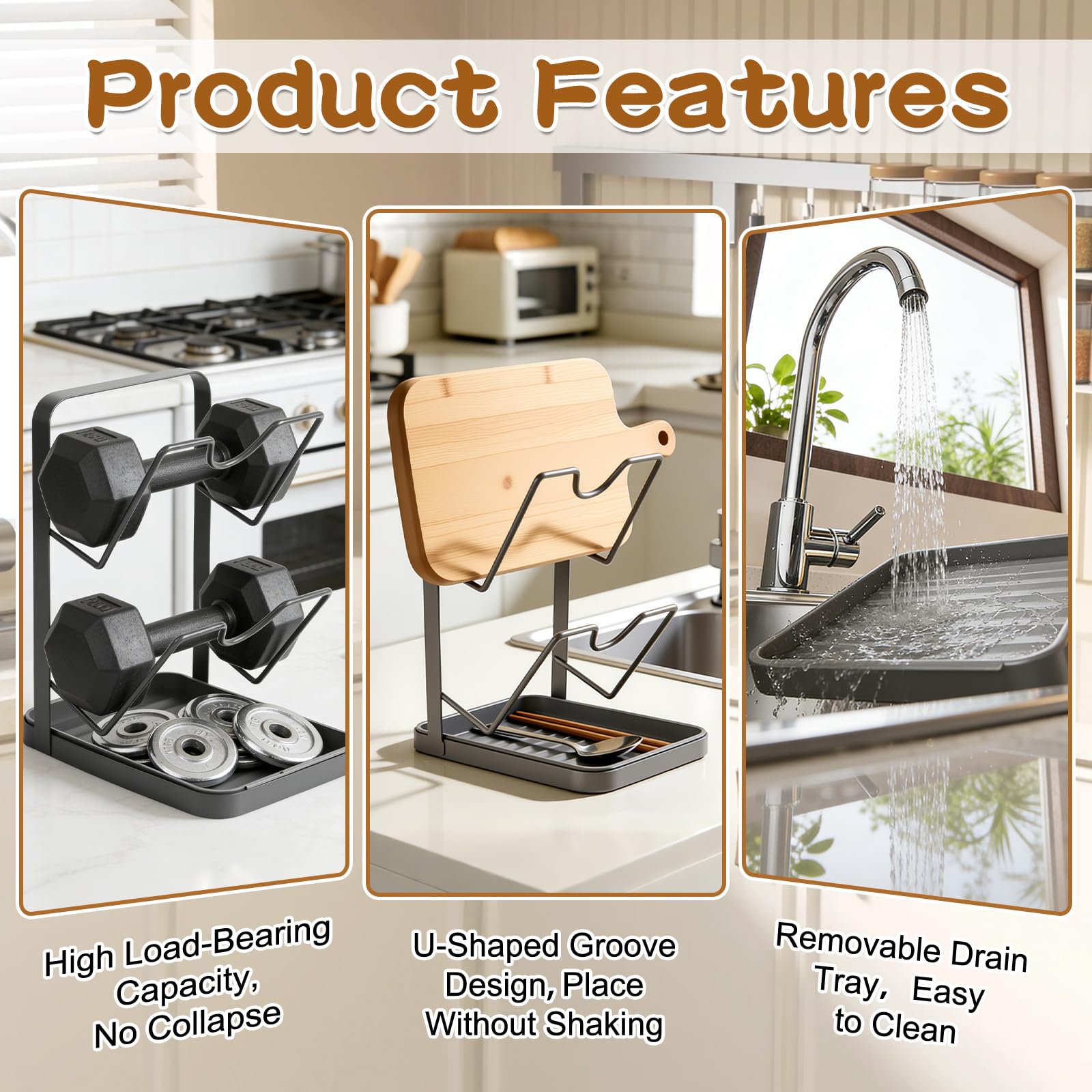 Aoibox LABL1WM2 Kitchen-Utensil-Holder - View #3