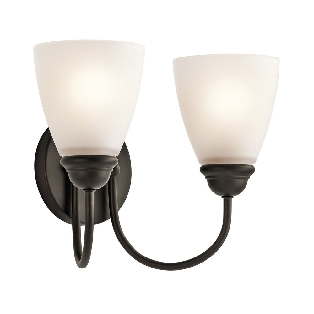 Kichler 45638OZ Jolie 13-in 2 -Light Antique Bronze Transitional Vanity light