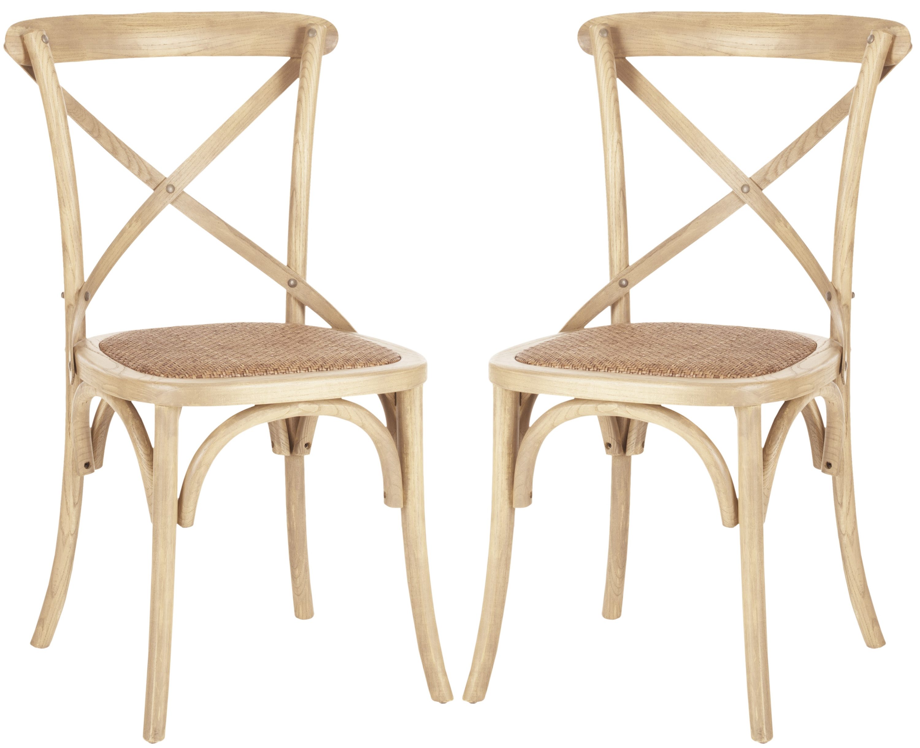 safavieh franklin x back chairs