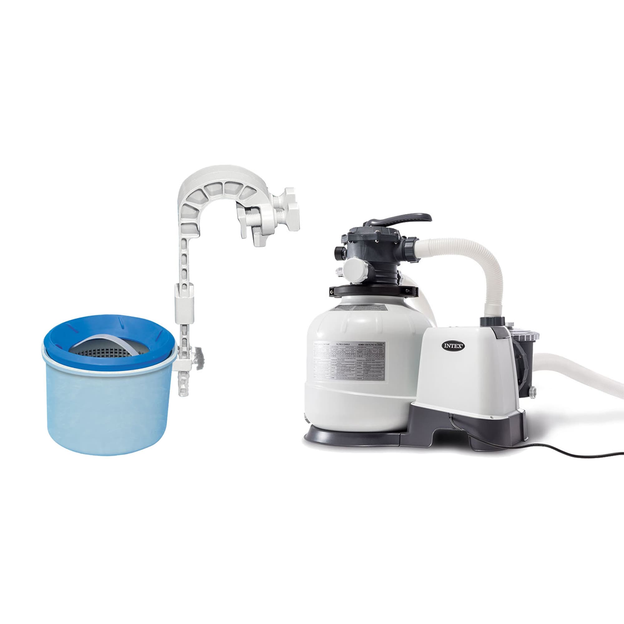 Intex 3000 GPH Pool Filter Pump with Automatic Timer and Automatic Skimmer in the Skimmer Systems department at Lowes.com