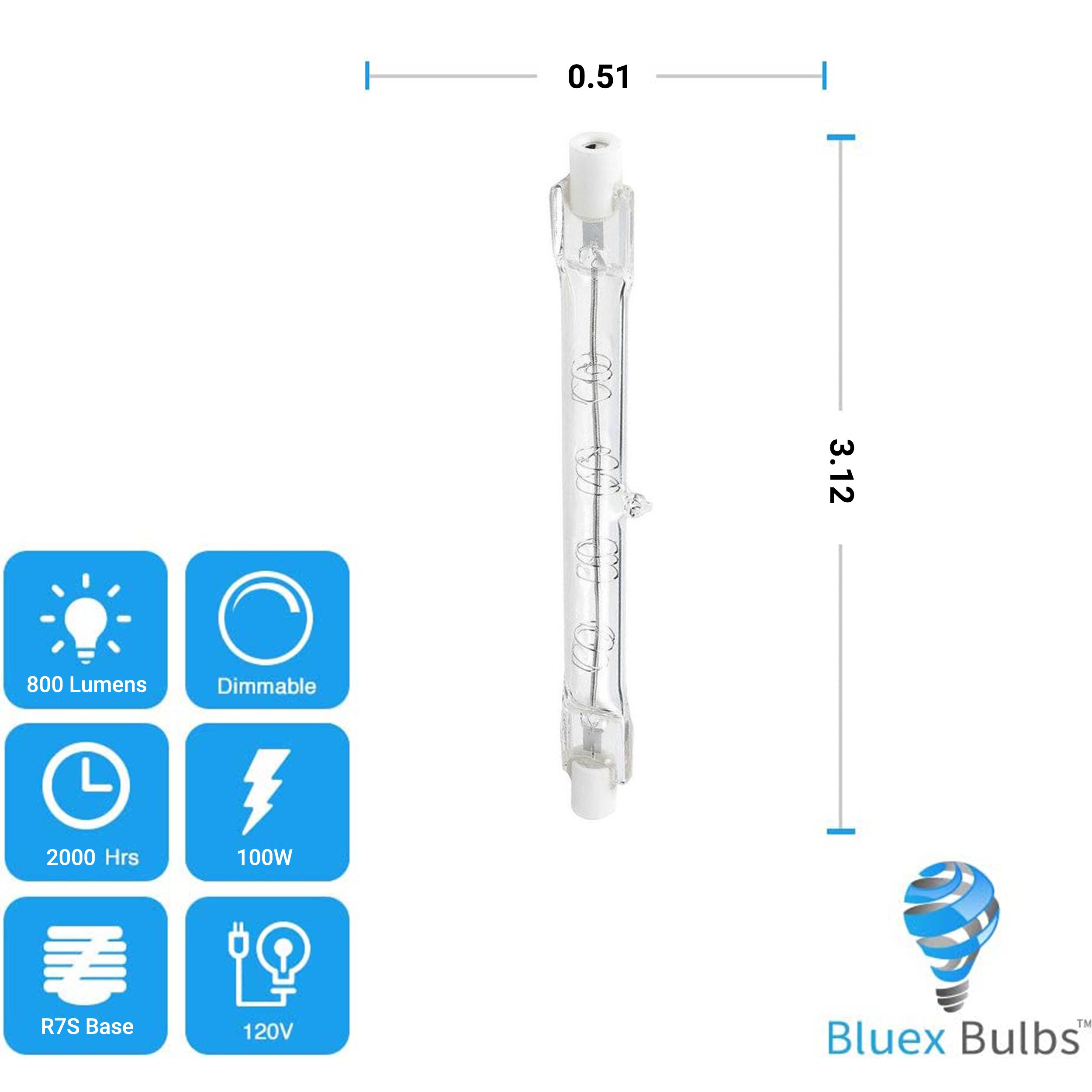 Bluex Bulbs R7S-78MM-100W Specialty-Light-Bulbs - View #4