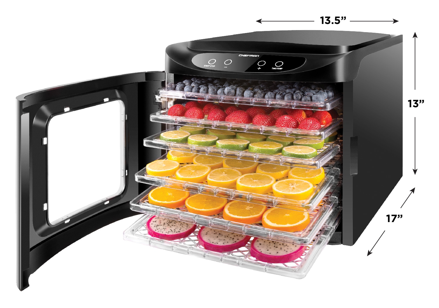 Ivation Powerful 6-Tray Food Dehydrator, Programmable