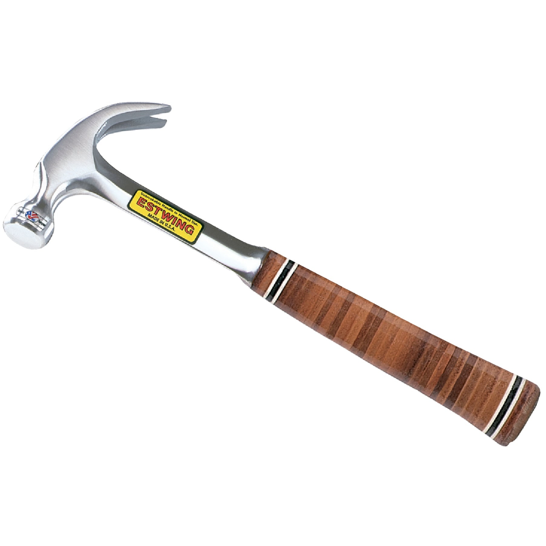 Estwing E16C Claw Hammer 16 oz Smooth Face Leather Grip 12.5 in #E16C00