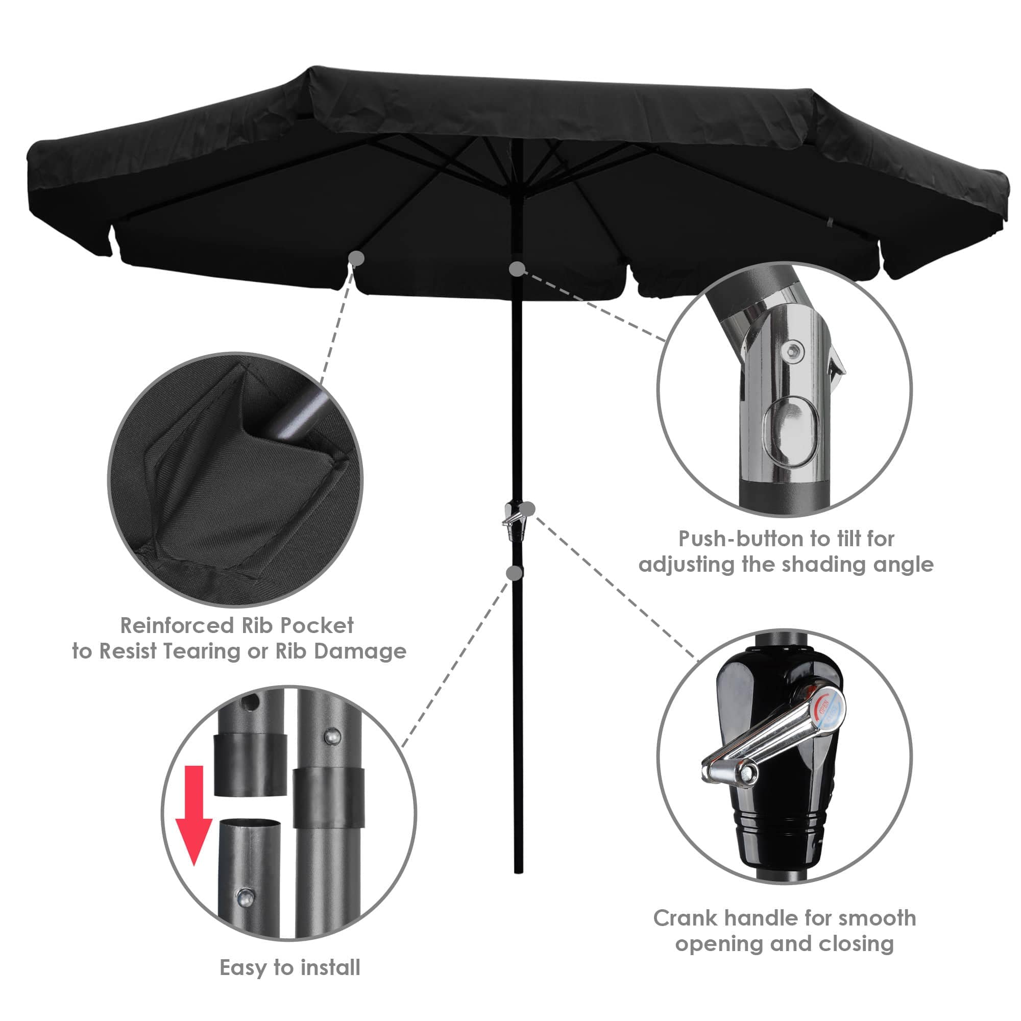 Yescom 07UMB002-10SS-06N-LO Umbrellas-2 - View #3