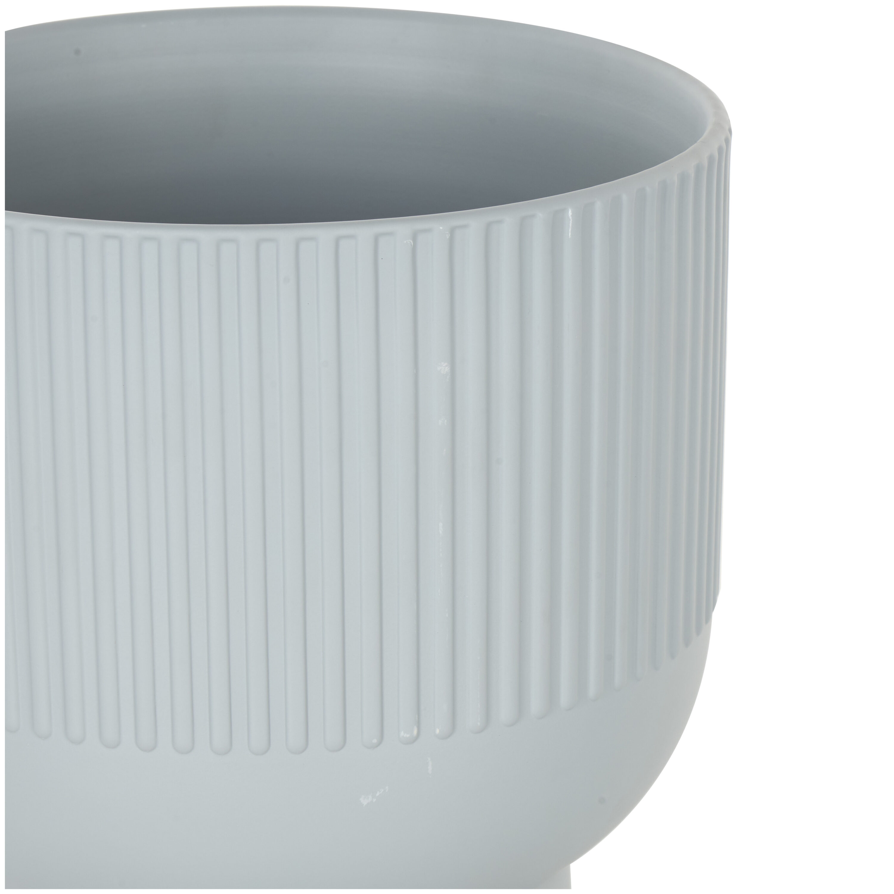 Aisa Blue Ceramic Round Planter Set of 3