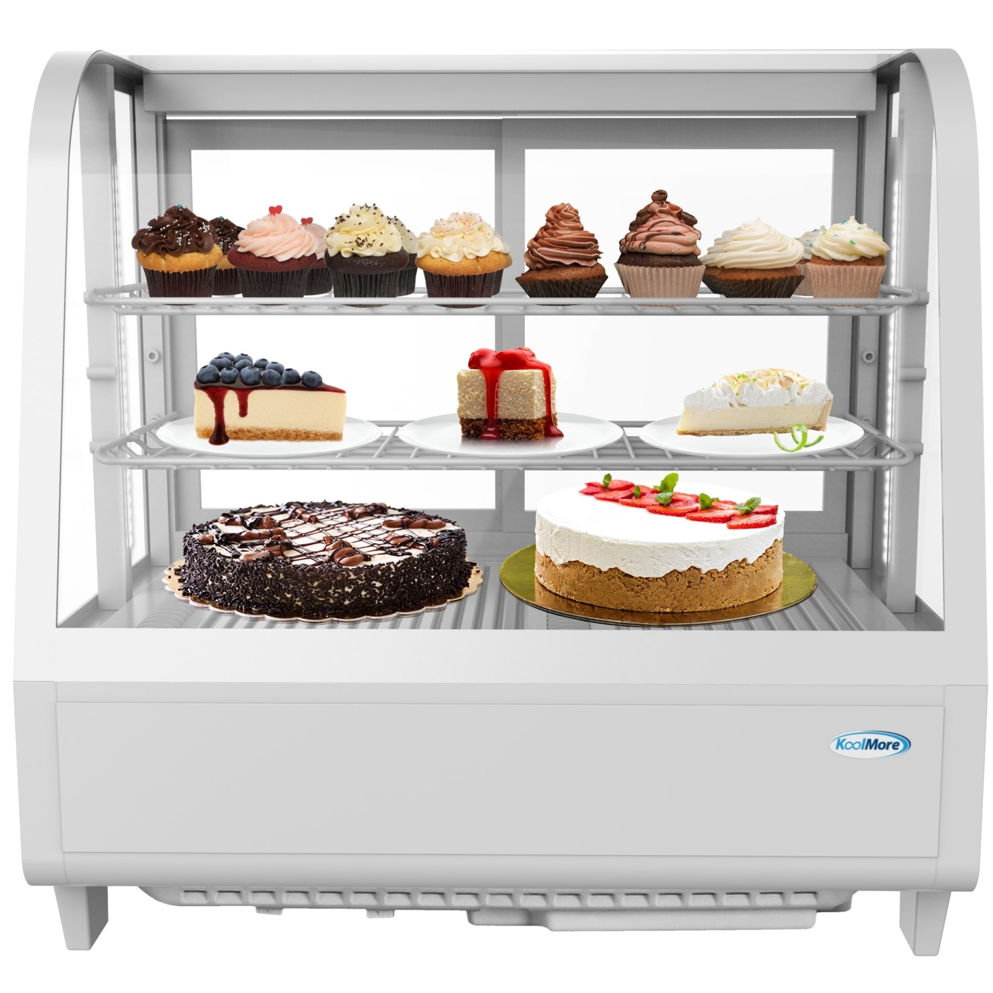 KoolMore KT27-4B 3.6-Cu. Feet Commercial Refrigerators Glass -Door Merchandiser ( Stainless Steel )