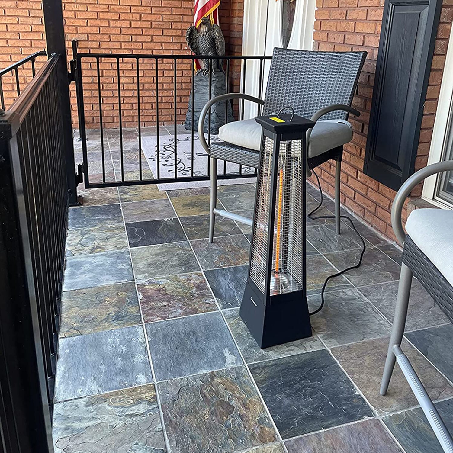 Hanover HAN1026ST-BLK Outdoor-Electric-Patio-Heaters - View #9