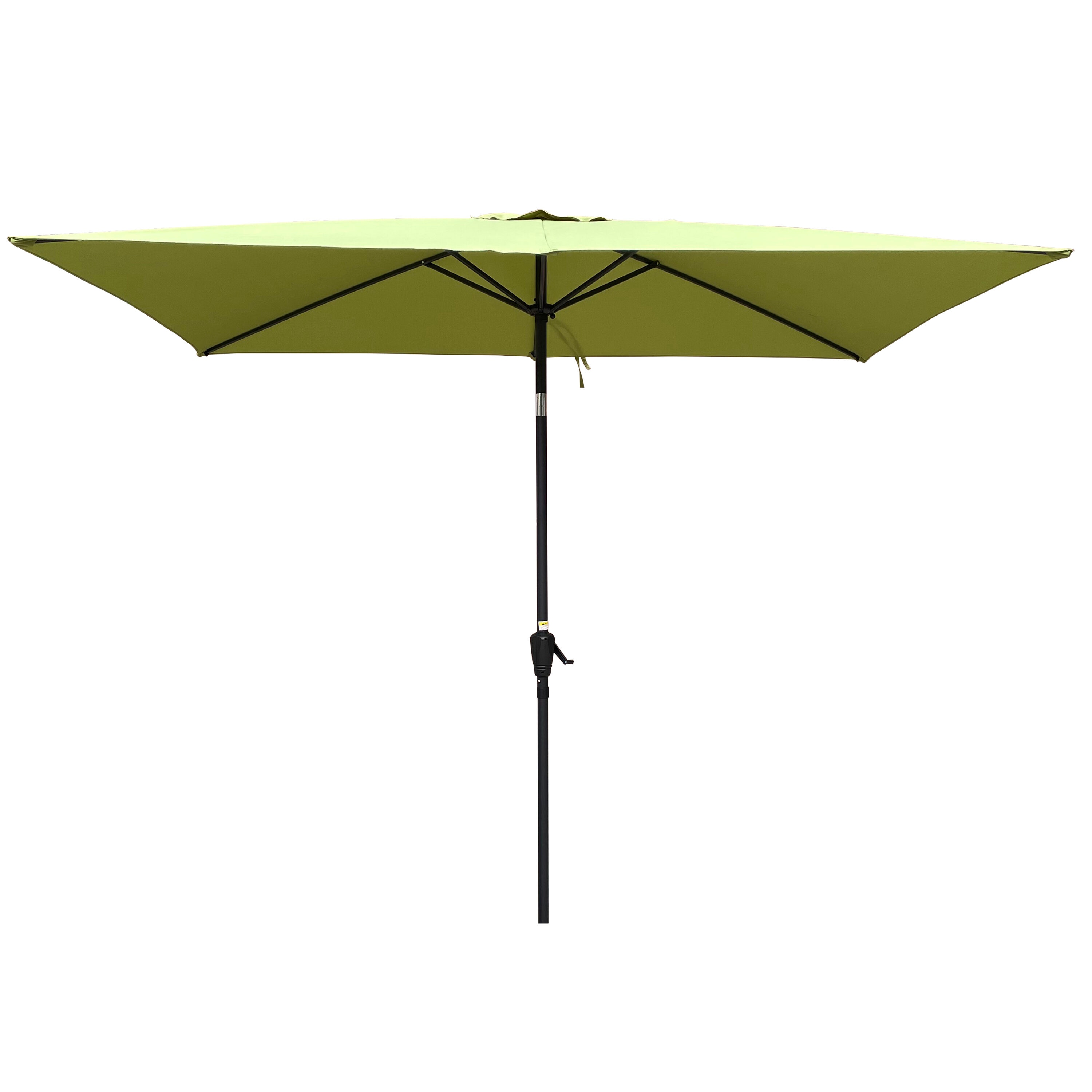Kahomvis WS-QPW6-2343 9-ft Aluminum Green Push-button Tilt Garden Patio Umbrella