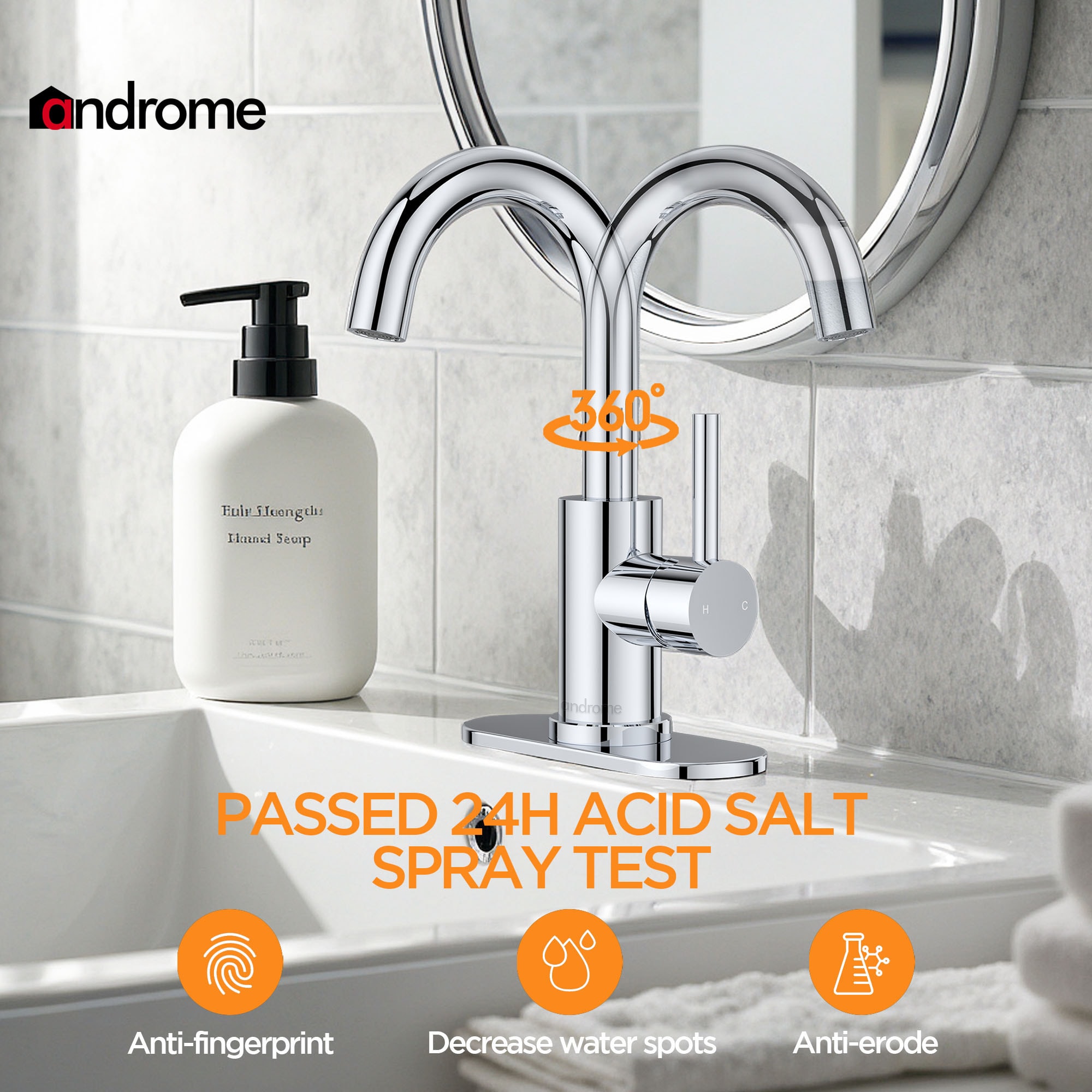 androme AD3M52CH Lavatory-Faucets - View #2