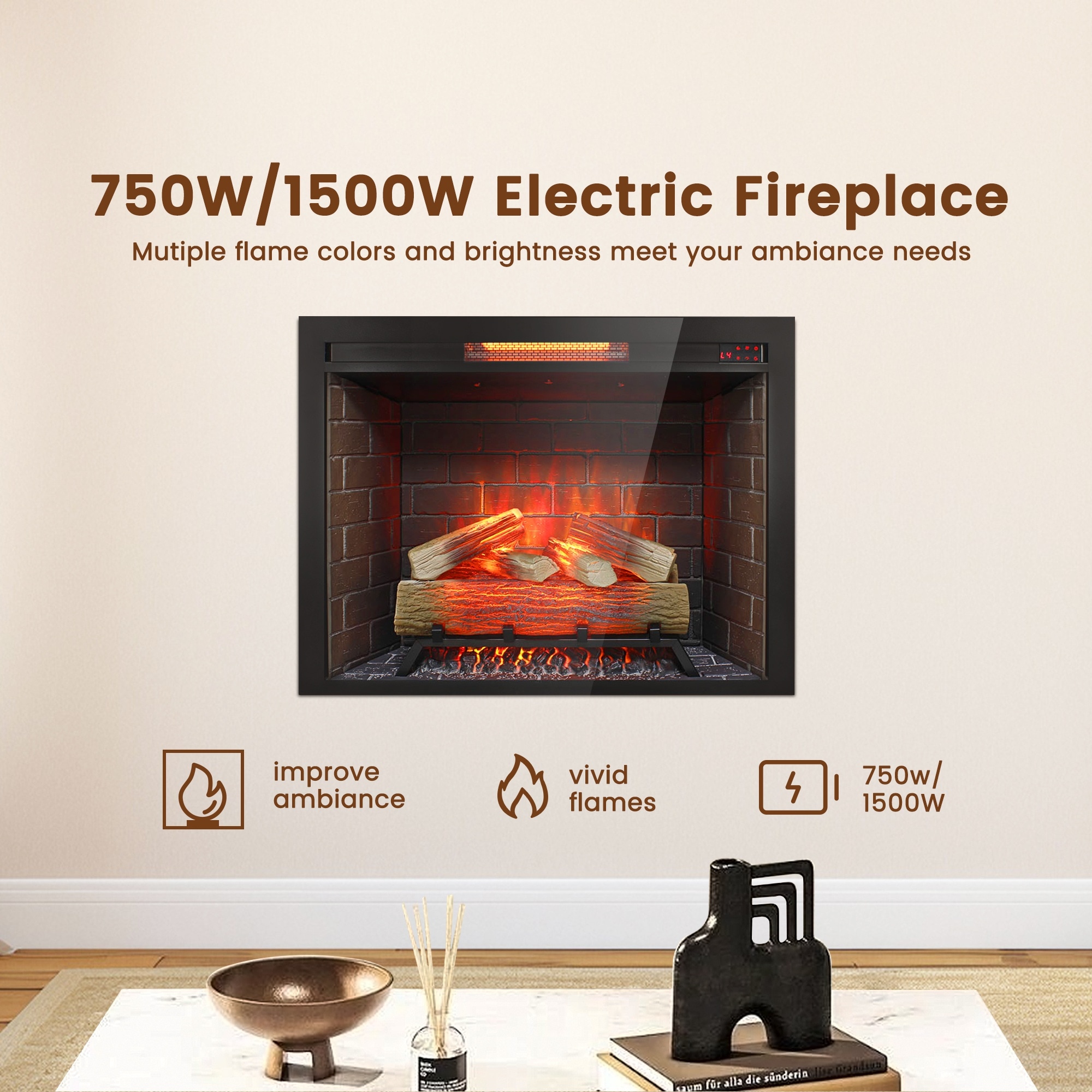EdenDirect LW-USTV517-C3 Electric-Fireplaces - View #2