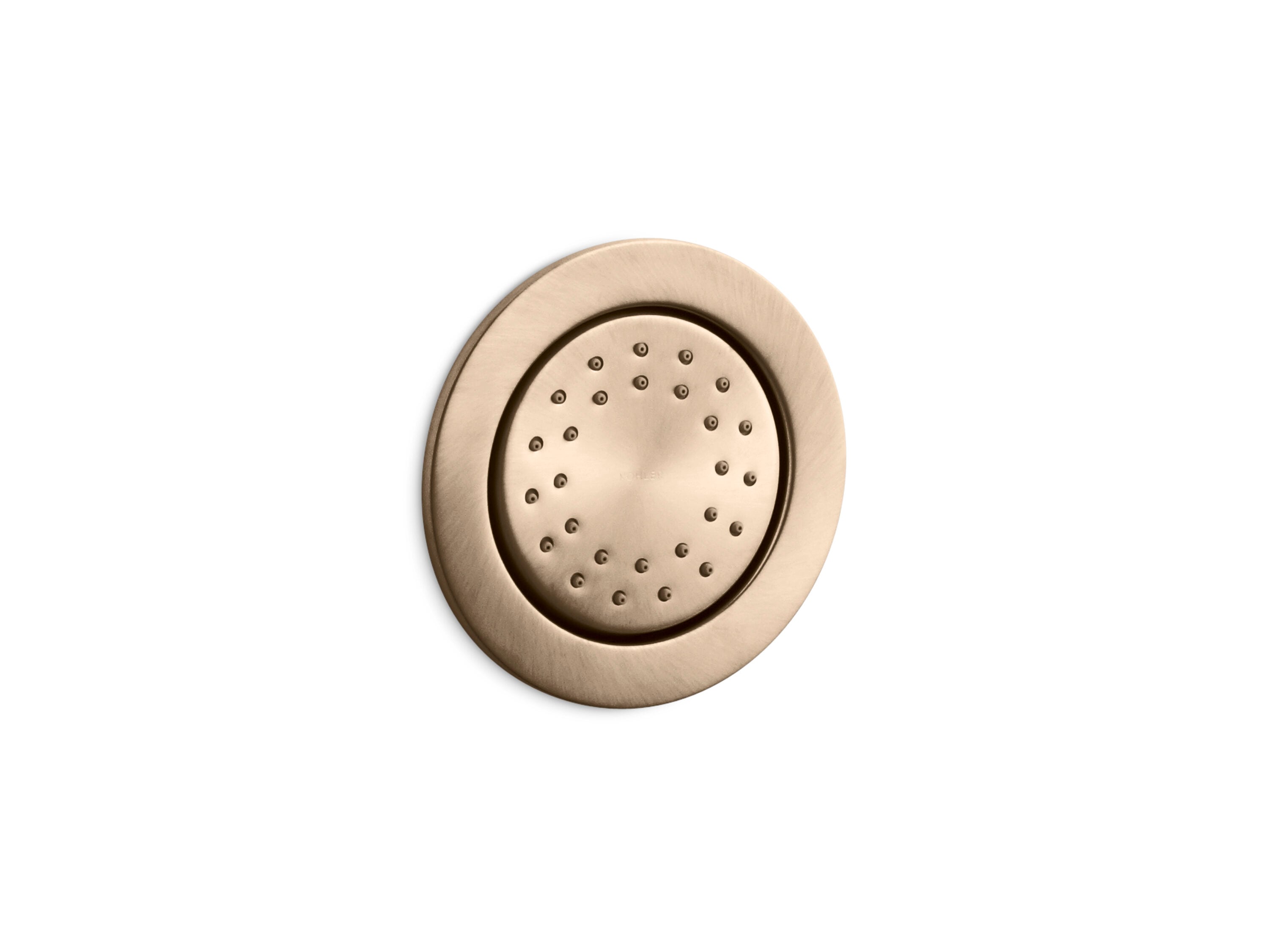 KOHLER WaterTile 1 -Spray VibrantBrushedBronze 4.875-in Round Shower Head 1 GPM
