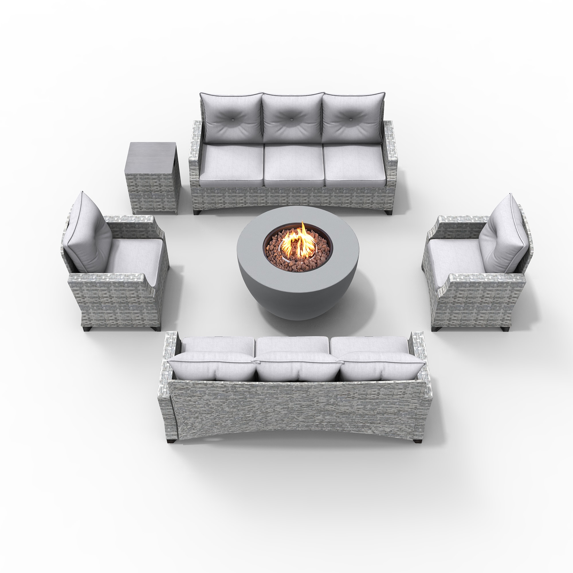 Moda Furnishings 2160-1802-3S Patio-Conversation-Sets - View #5