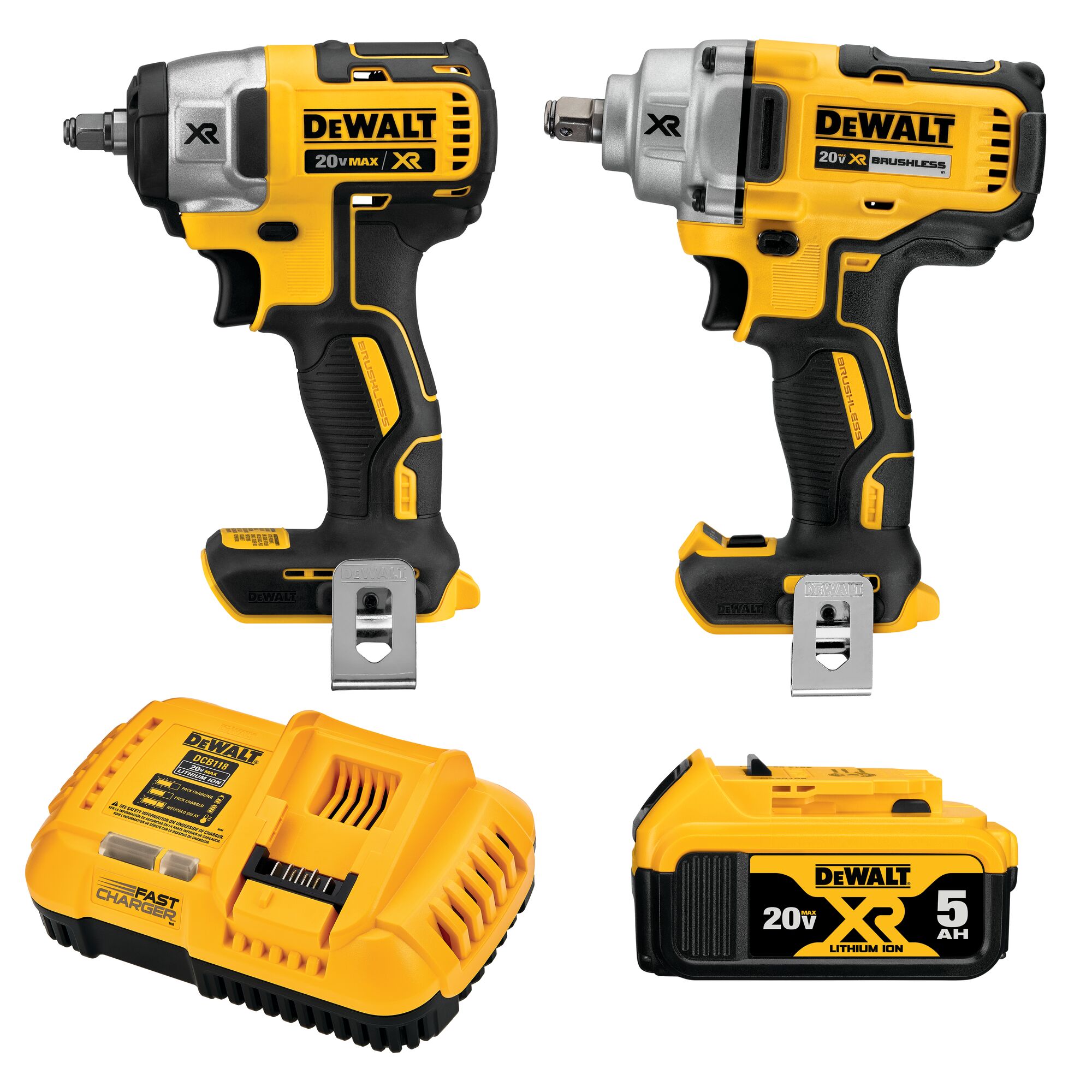 DEWALT XR 2-Tool 20-Volt Max Brushless Power Tool Kit (1-Battery and charger Included) in the Power department at Lowes.com