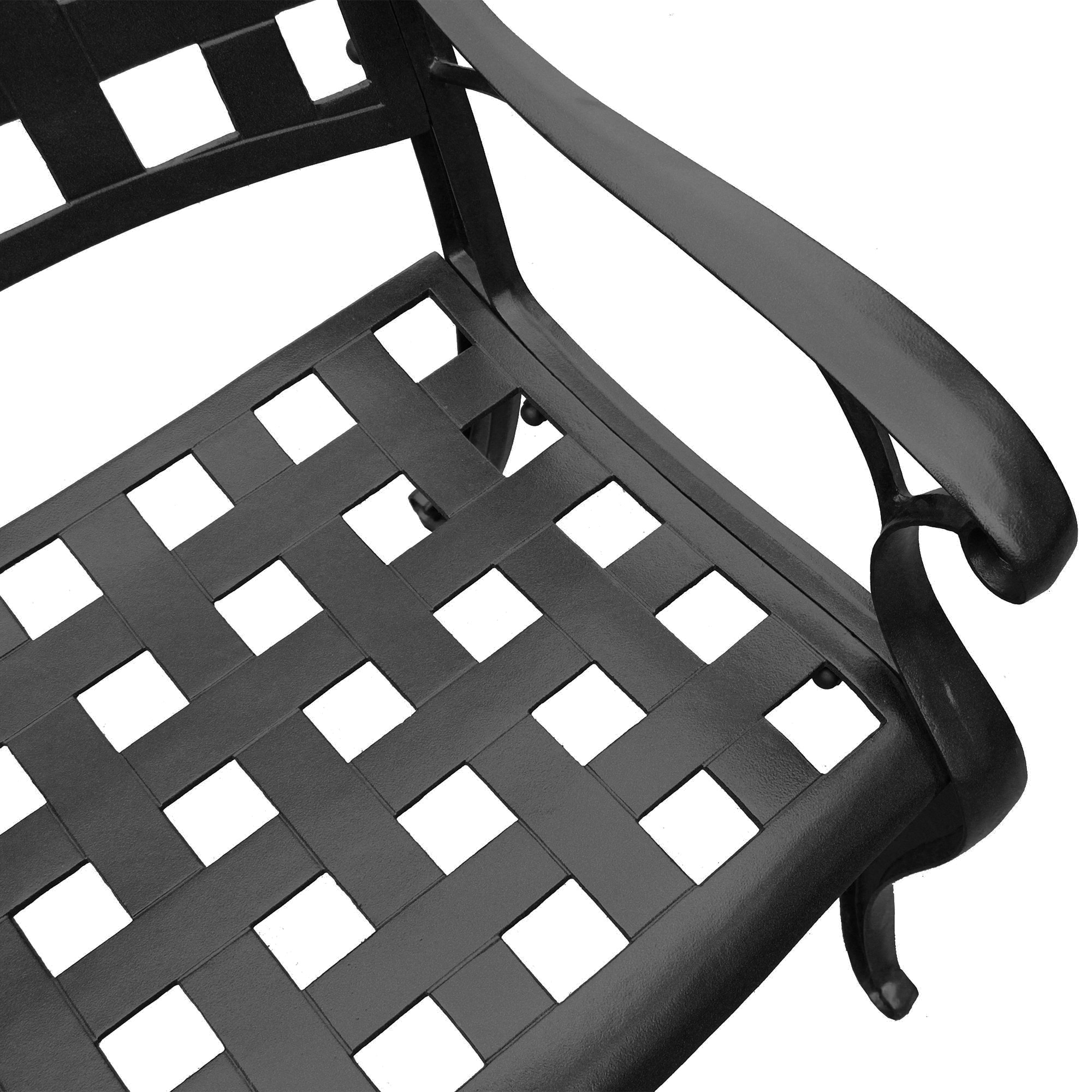 Oakland Living 1048-MESH-CHAIR-LBK Patio-Chairs - View #4
