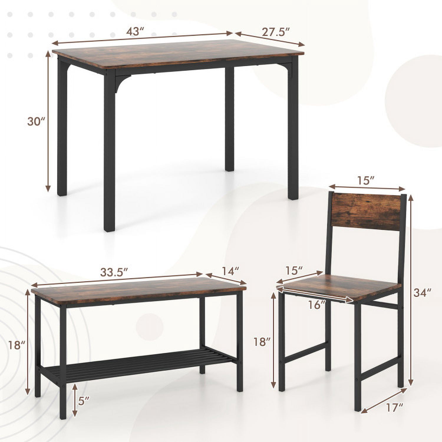 Choco Moon 4751445144632 Patio-Dining-Sets - View #3