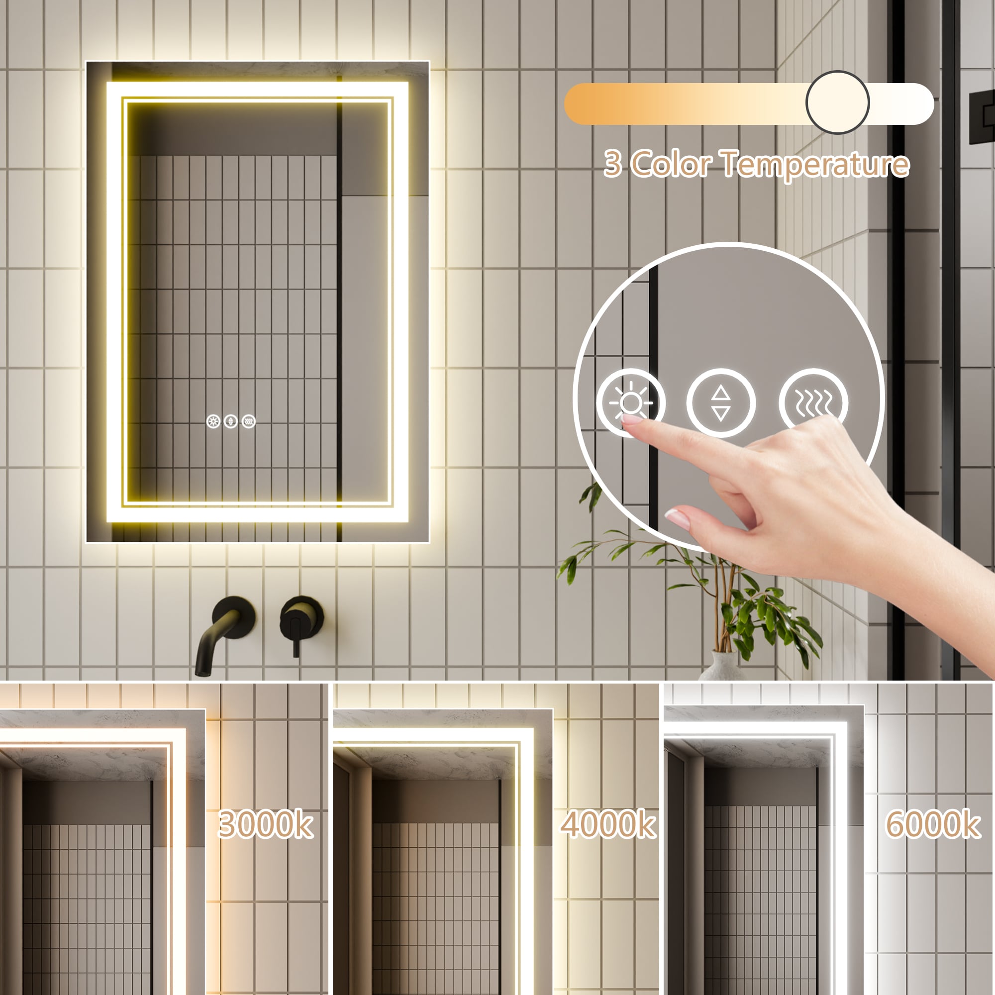 CASAINC JS-2030-2-X-E-WEIFEI Framed-Bath-Mirrors - View #7