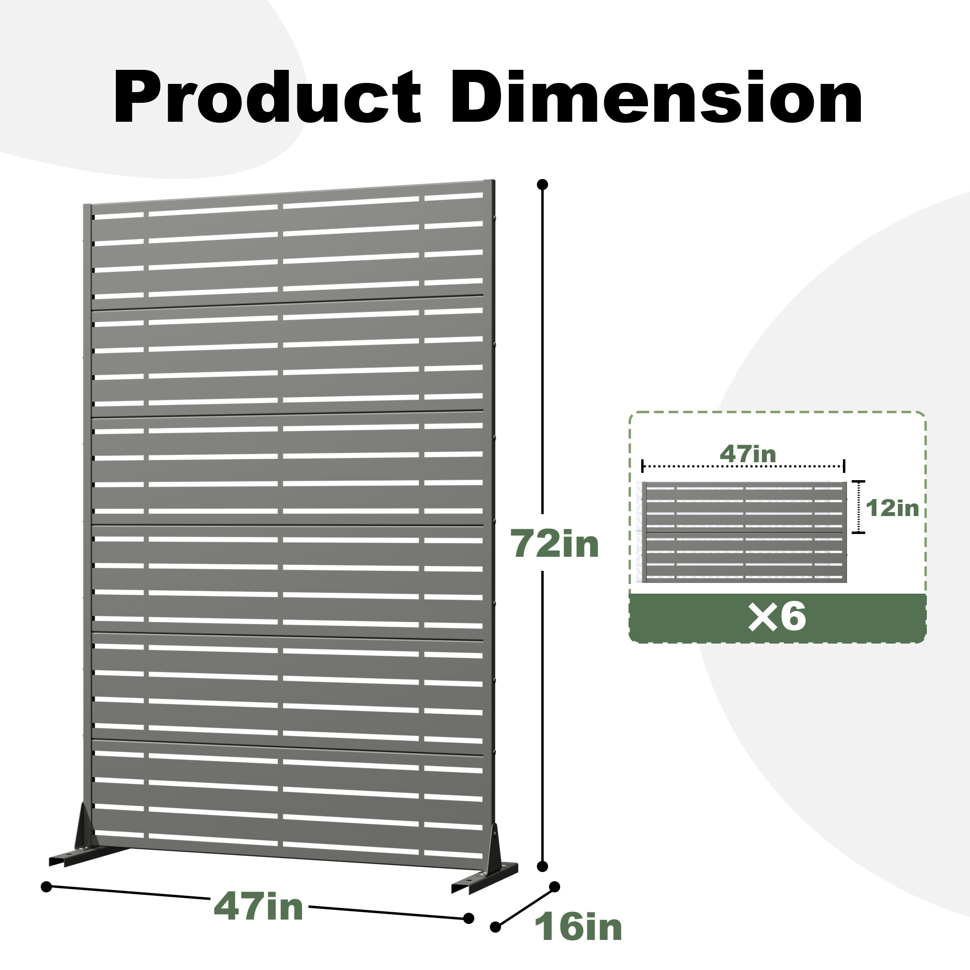Lirago L20609-604A12 Outdoor-Privacy-Screen - View #4