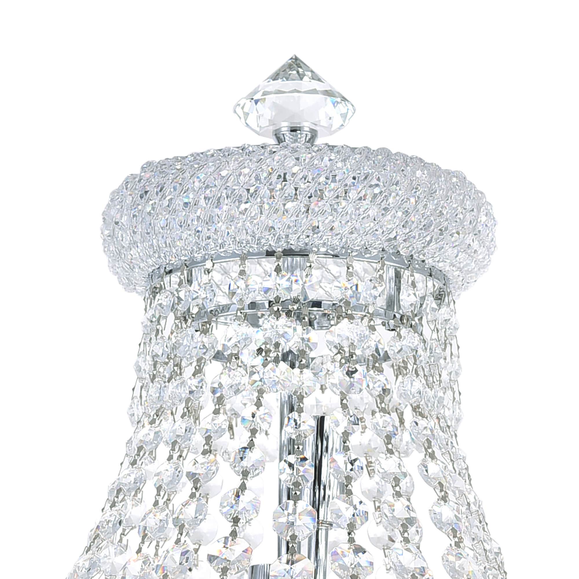 Empire 68" Chrome Crystal-Embellished 8-Light Floor Lamp
