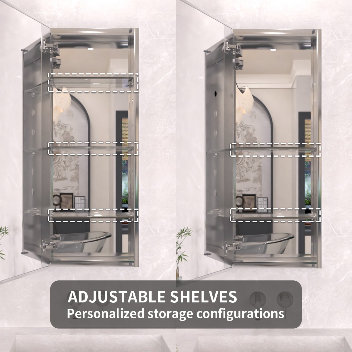 TaiMei MMC1536-SA Bathroom-Medicine-Cabinets - View #5