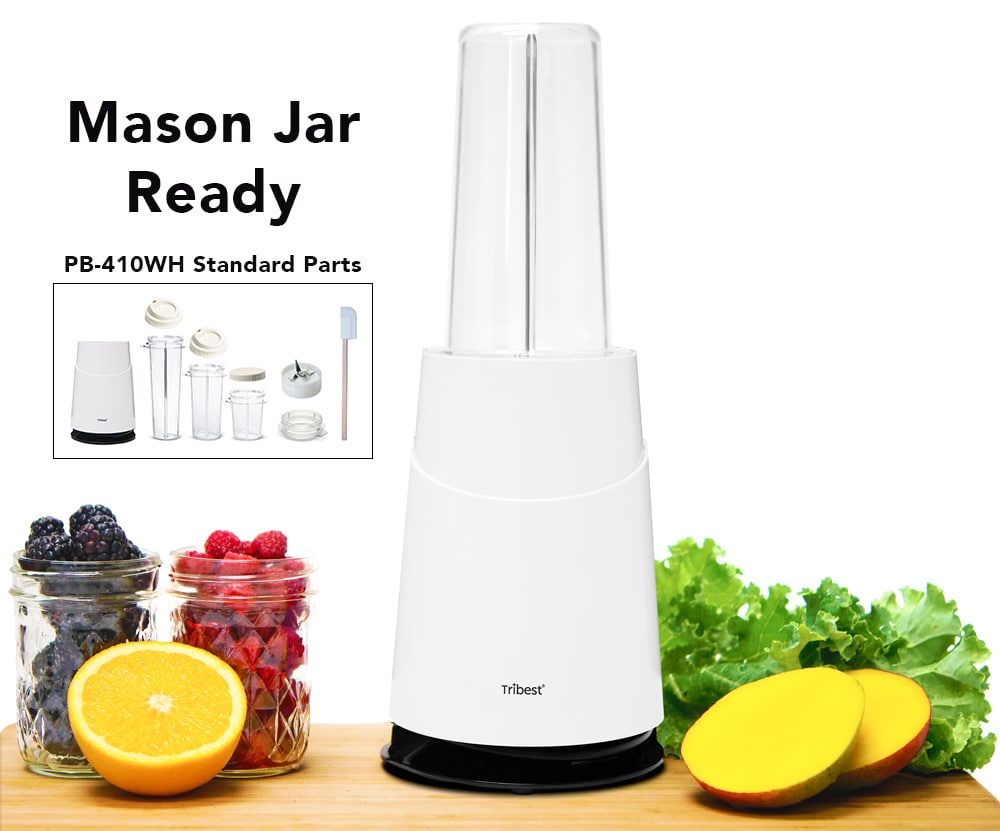 Tribest Mason Jar Personal Blender + 5 Fresh Fruit Smoothie Recipes