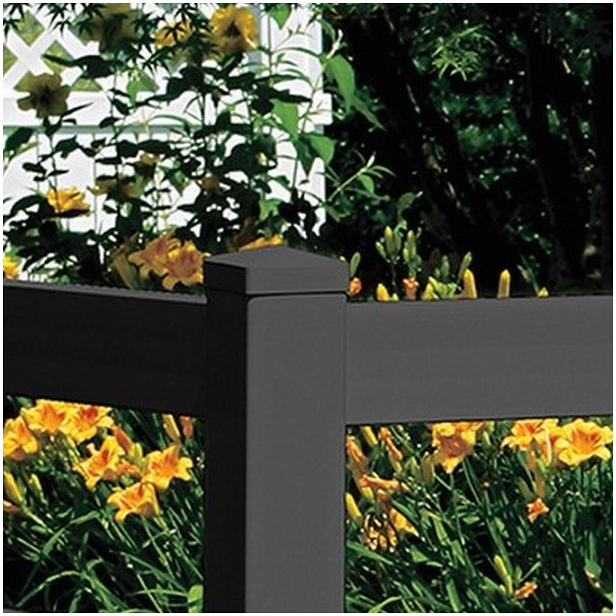 Outdoor Essentials 5.25-in W x 5.25-in L Vinyl Fence Post Cap- Fits Common Post Measurement