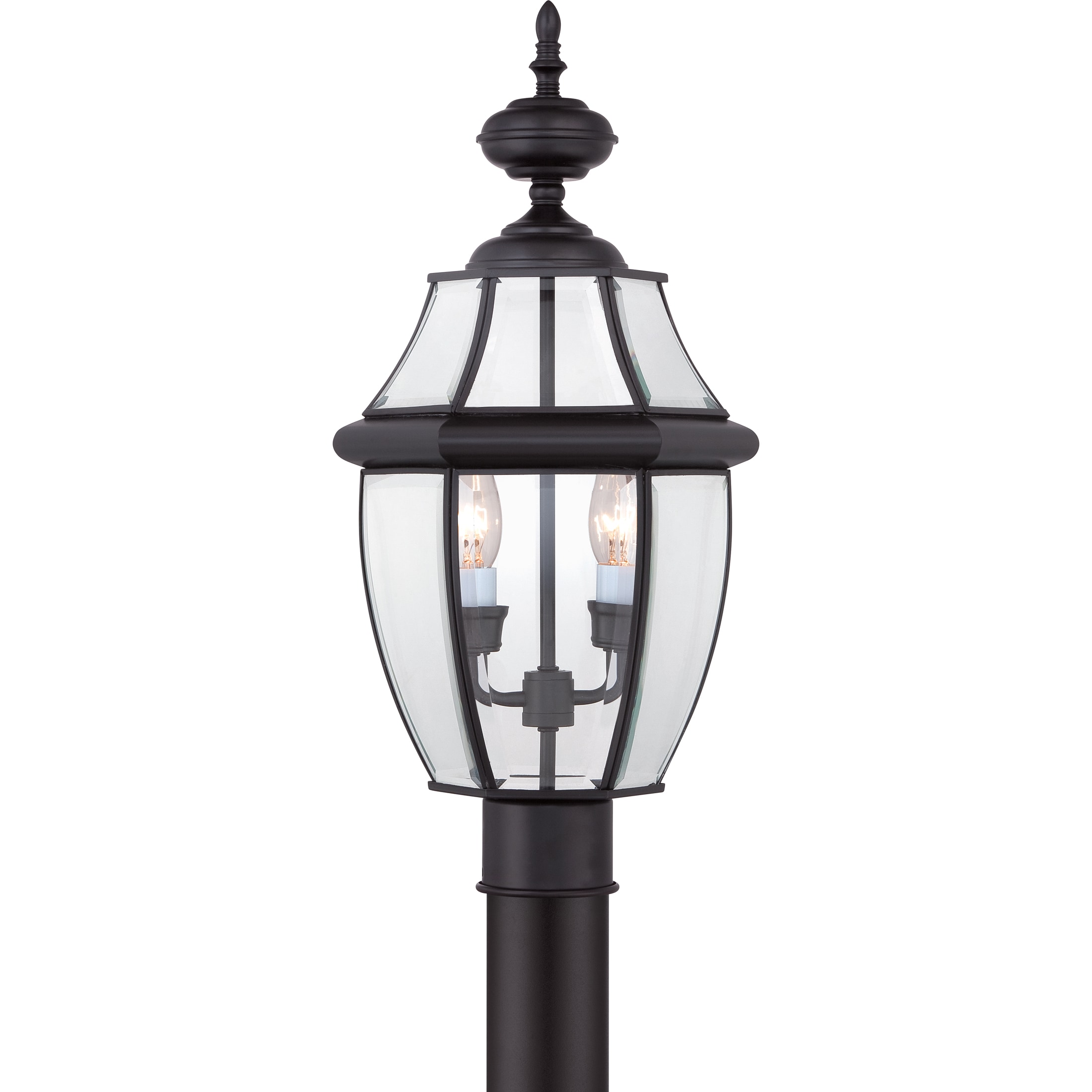 Quoizel NY9042K Newbury 21.0-Inches Mystic Black Traditional Outdoor Light post lantern