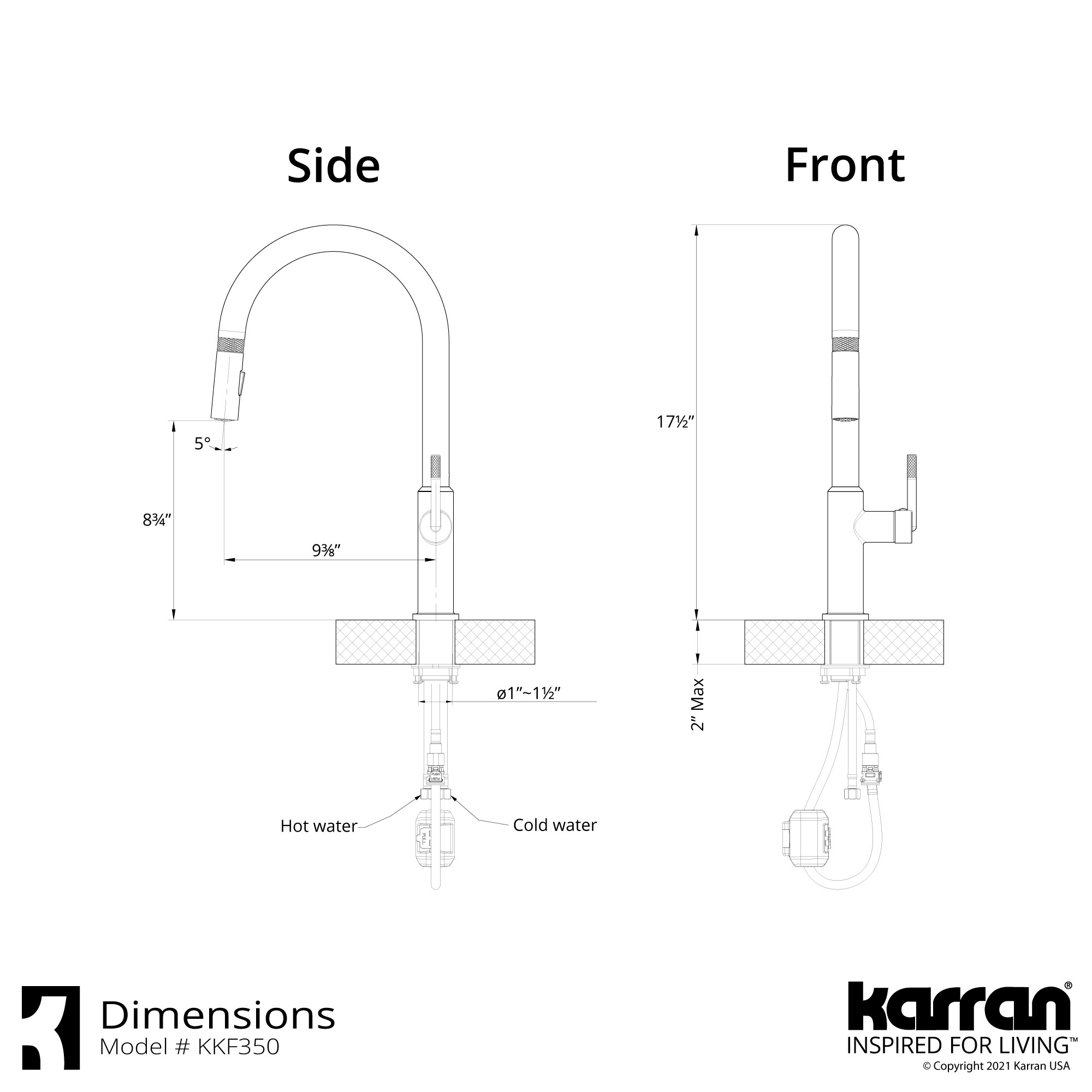 Karran QT812GRKKF350SS Kitchen-Sinks - View #11