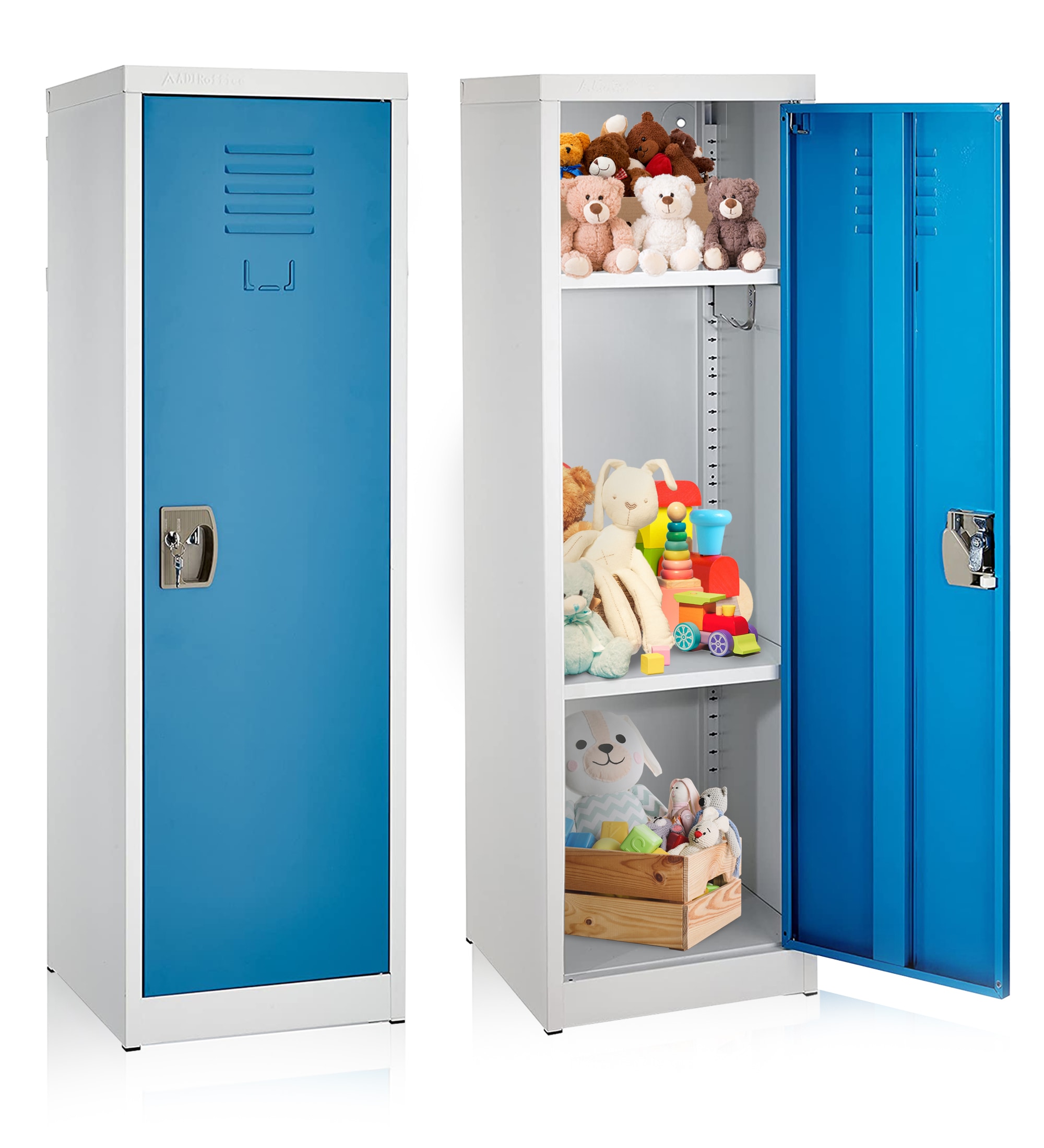 AdirOffice 629-01-BLU-2PK Storage-Lockers - View #9