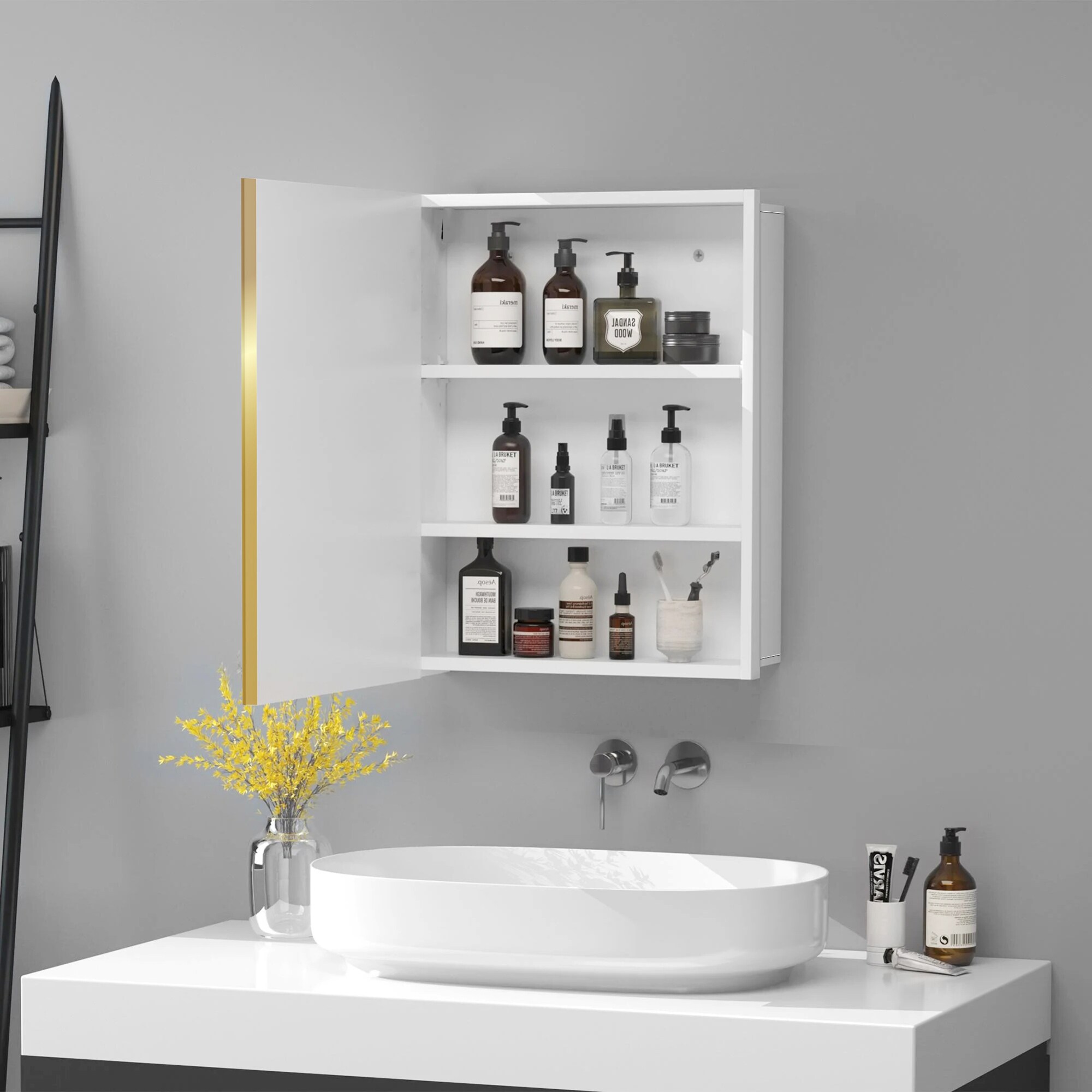 SINOFURN SYD530016GD Bathroom-Medicine-Cabinets - View #11