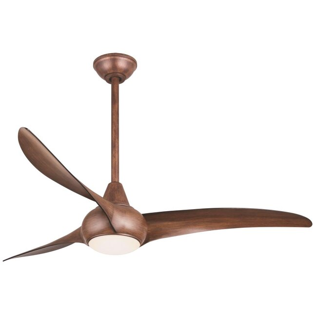 Minka Aire Light Wave 52 In Distressed Koa Led Indoor Ceiling Fan With Remote 3 Blade The Fans Department At Com - Minka Aire Wall Control Instructions