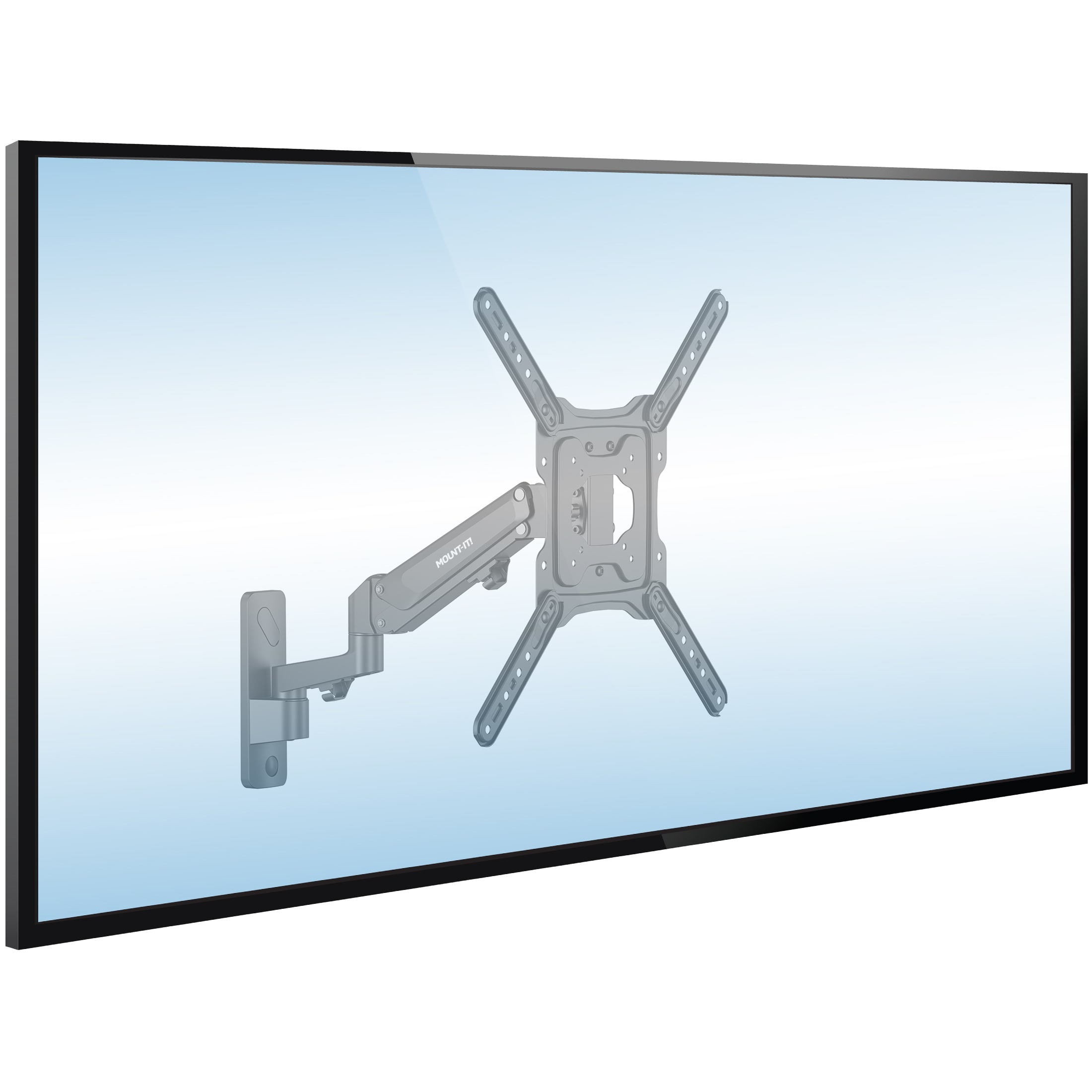 Mount-It! MI-444BLK Full motion Indoor Wall TV mount Fits TVs up to 55-in ( Hardware Included )