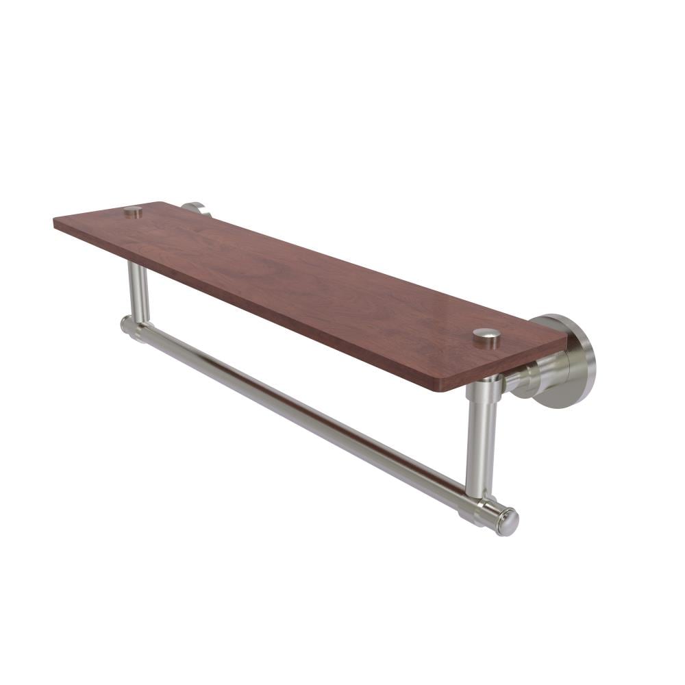 Allied Brass WS-1TB-22-IRW-SN Washington Square Satin Nickel Wall mount Bathroom Shelf ( 22-in x 4-in x 5-in )