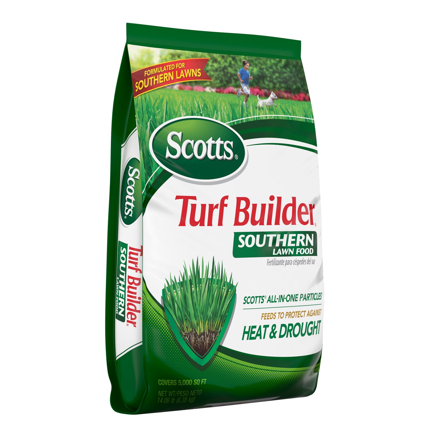 Image of Scotts Turf Builder Lawn Food fertilizer for yellow grass
