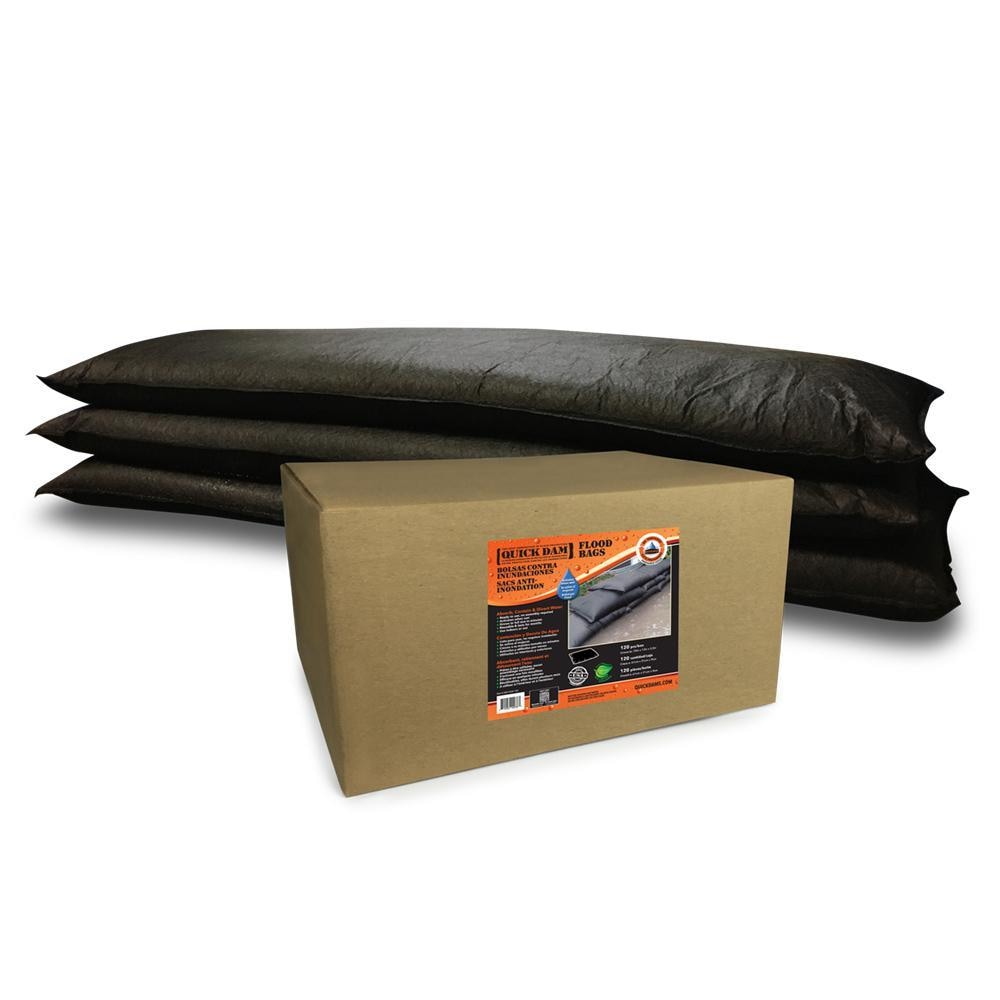 Quick Dam 25-Pack 48-in L x 12-in W Self-inflating Flood Bag in the Flood  Bags department at