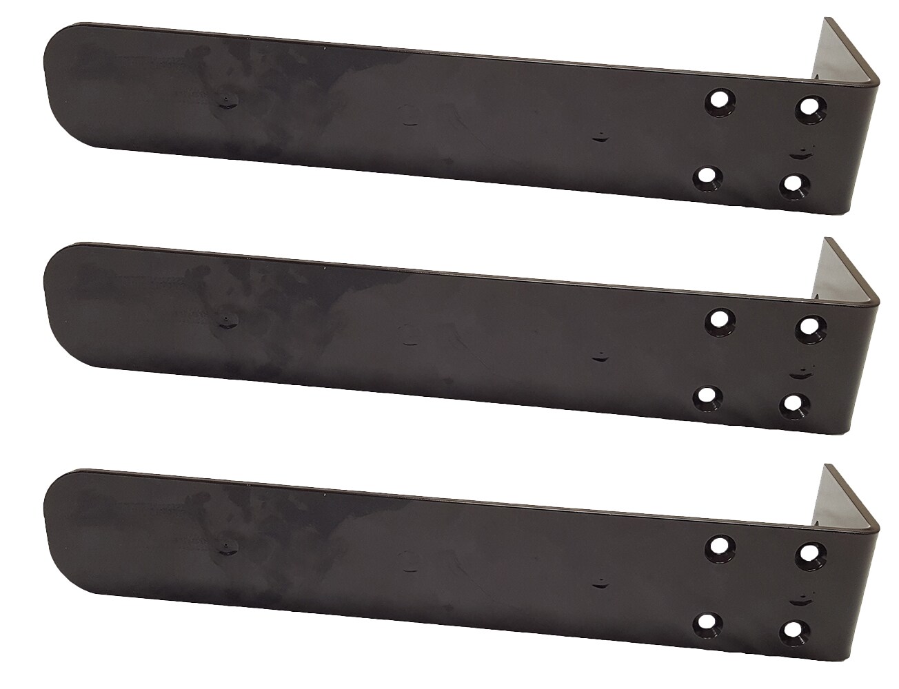 CounterBalance CCH-CBCPP15-KIT Counterplate Plus 15-in x 2.5-in x 5-in Black Steel Countertop Support Bracket (3-Pack)