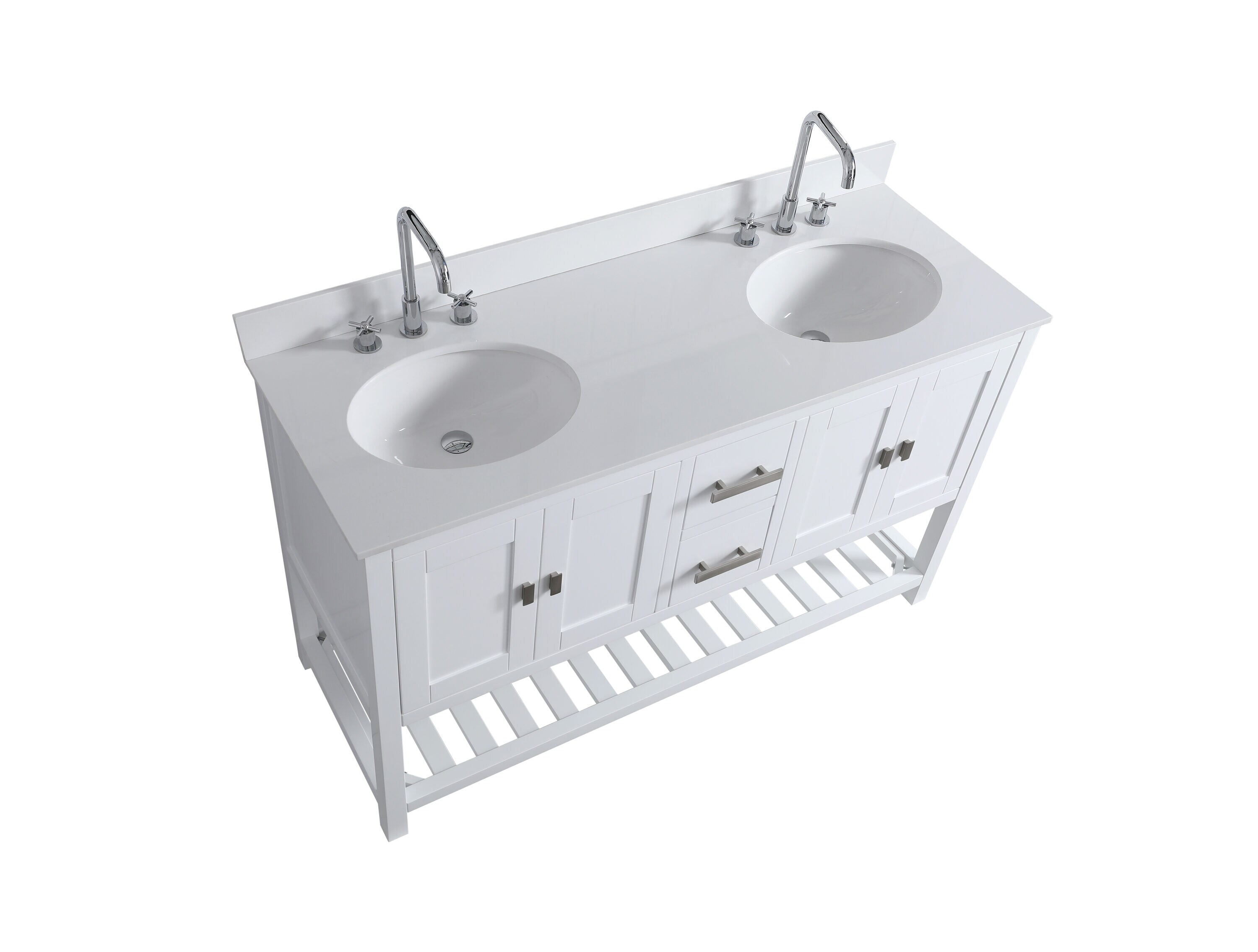 Design Element DEC055-60-W-CB vanities - View #4