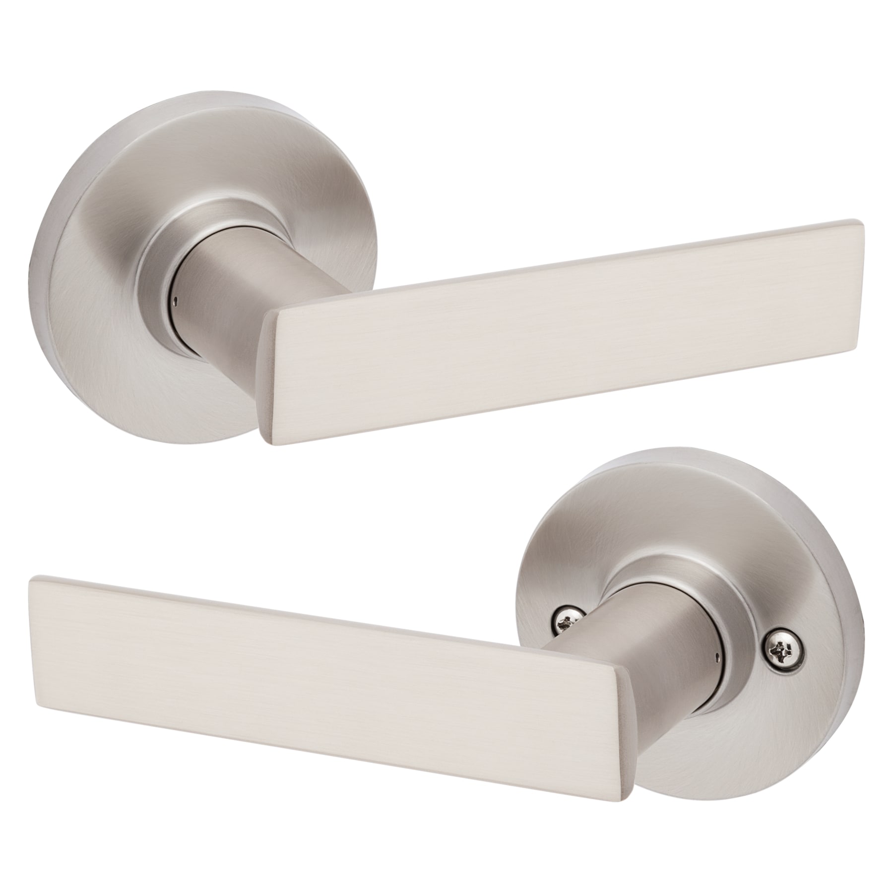 Round Polished Chrome Hall/Closet Passage Sliding Pocket Door Lock