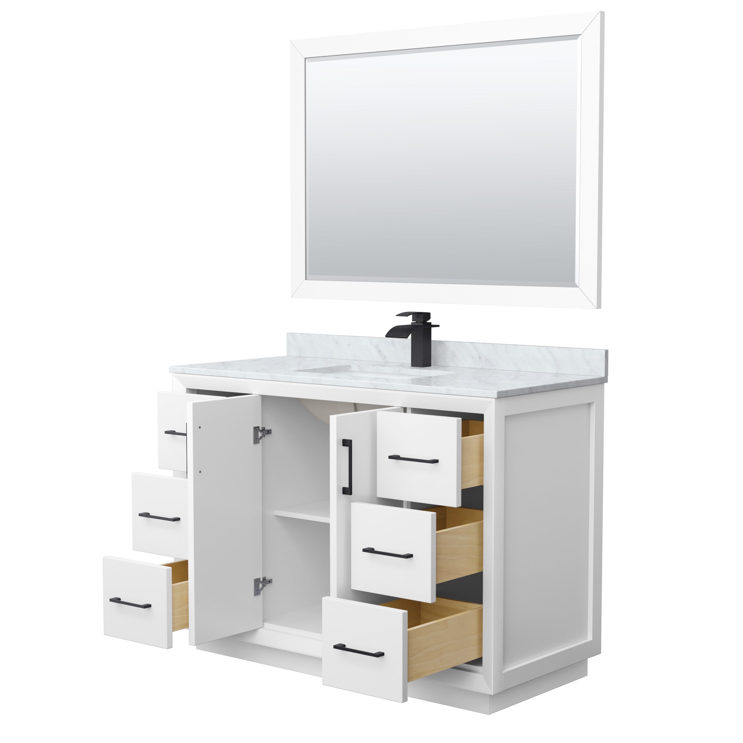 Wyndham Collection WCF414148SWBCMUNSM46 Bath-Vanity-Combo - View #2