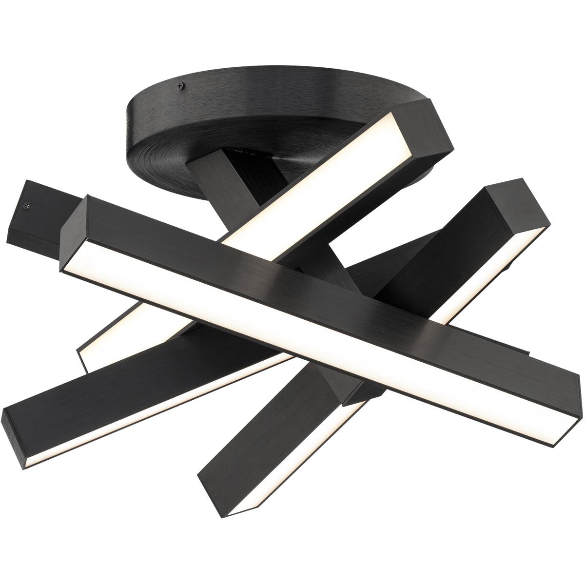 Modern Forms 2679971 FM-64817-BK Chaos Semi-Flush Mount Black