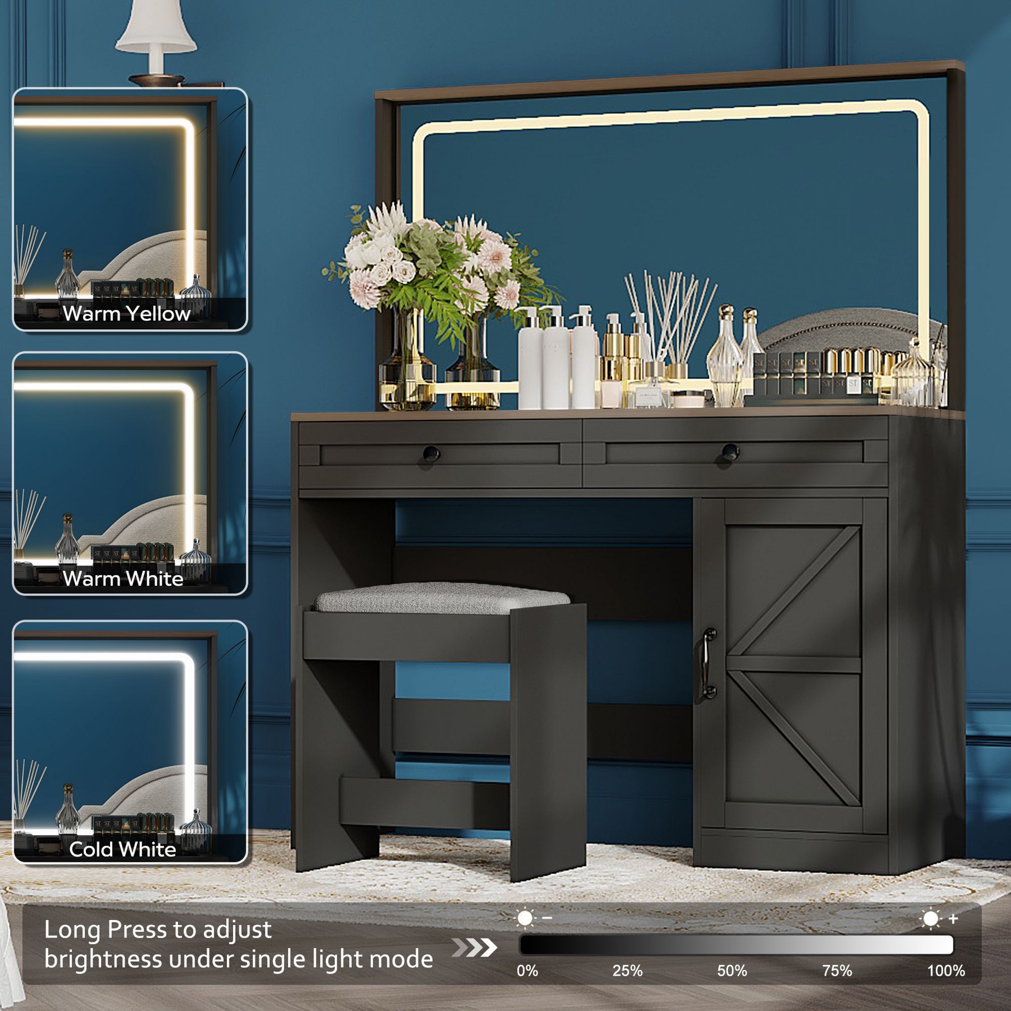 Yiekholo LL-1877AAB Bedroom-Vanities - View #3