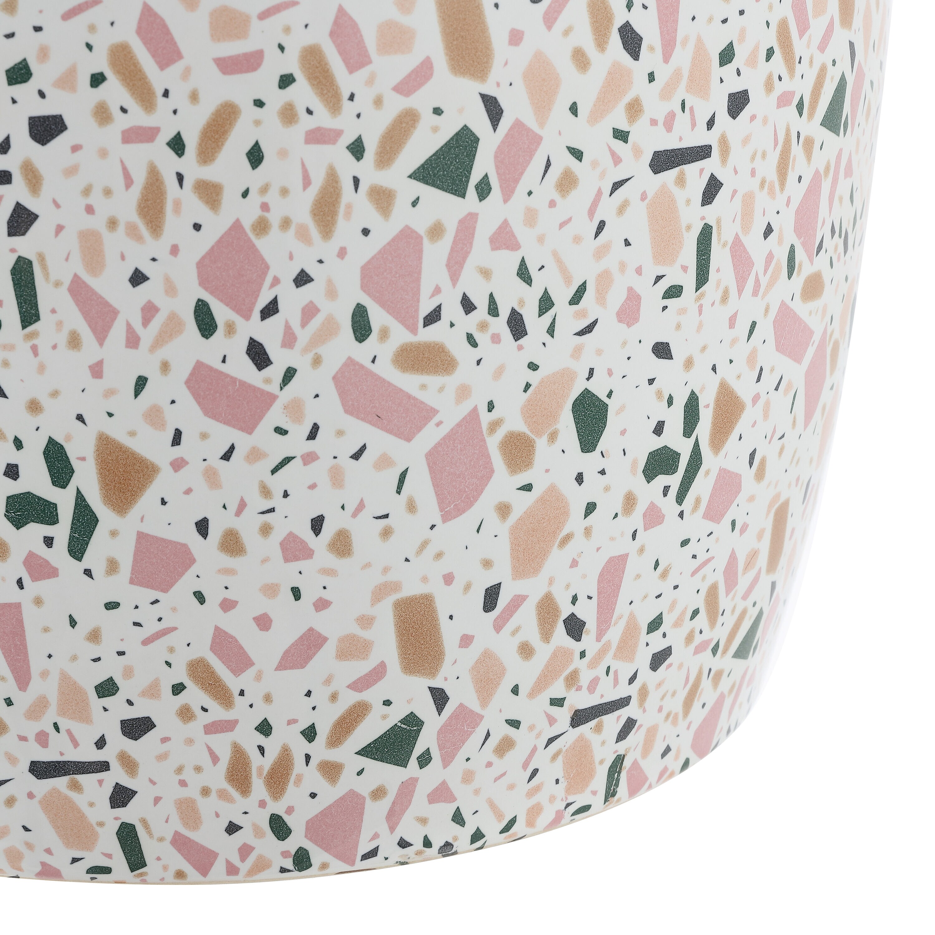 Chiara White Terrazzo Ceramic Garden Stool