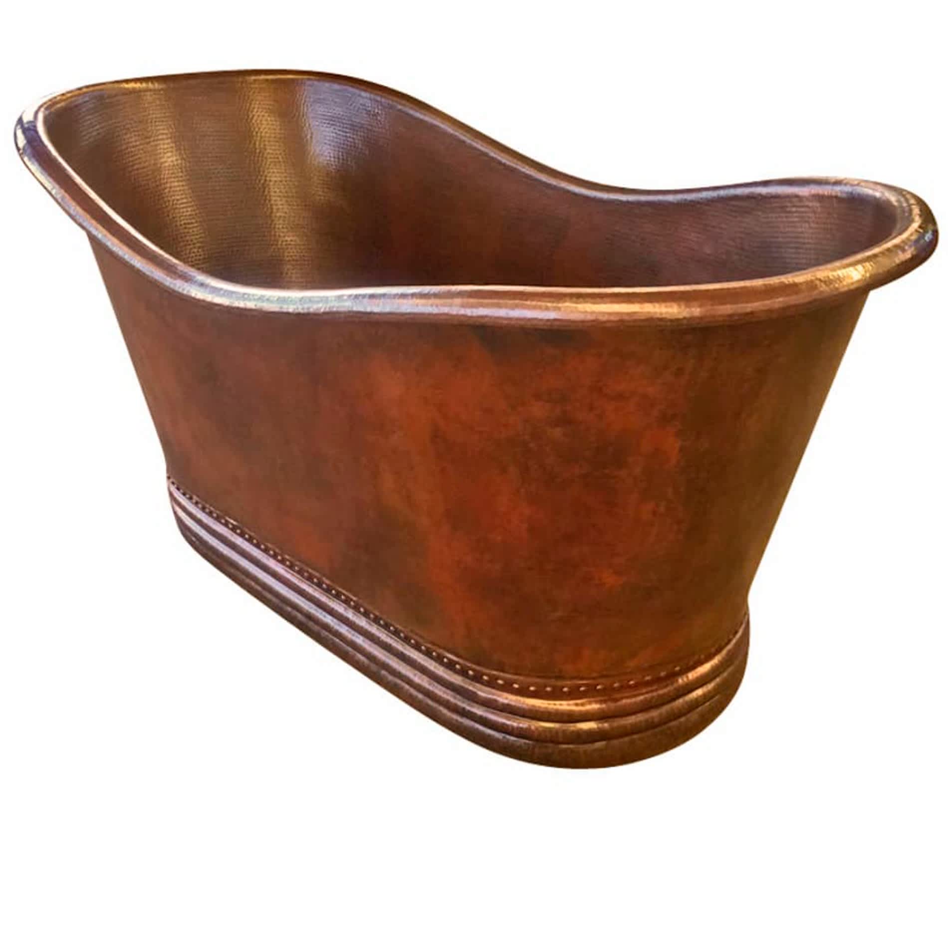 Novatto -  NBT-ADA-66 The Adamo Freestanding 66 inch Length Copper Bath Tub