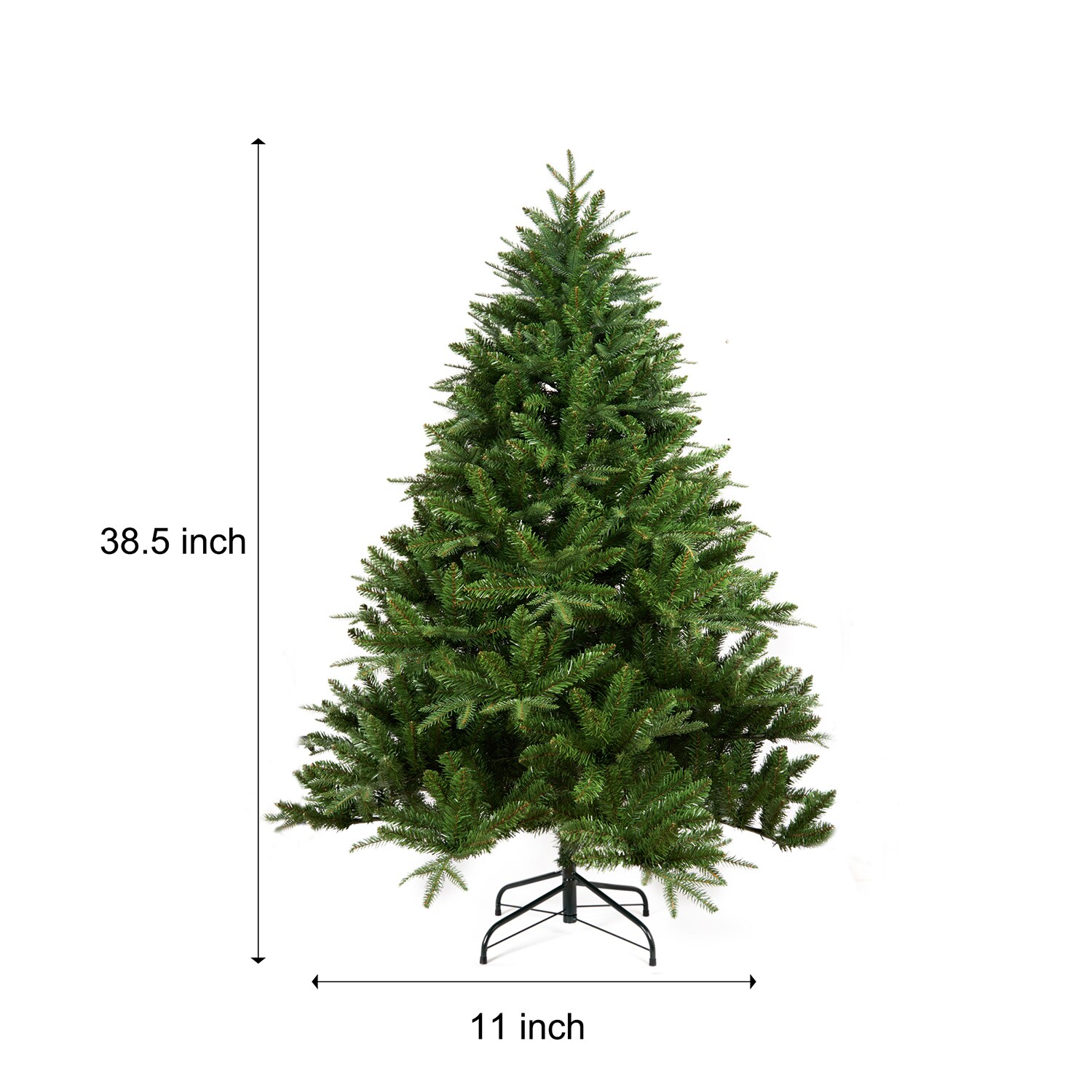 Bybafun 6-ft Pre-lit Flocked Artificial Christmas Tree with LED Lights ...