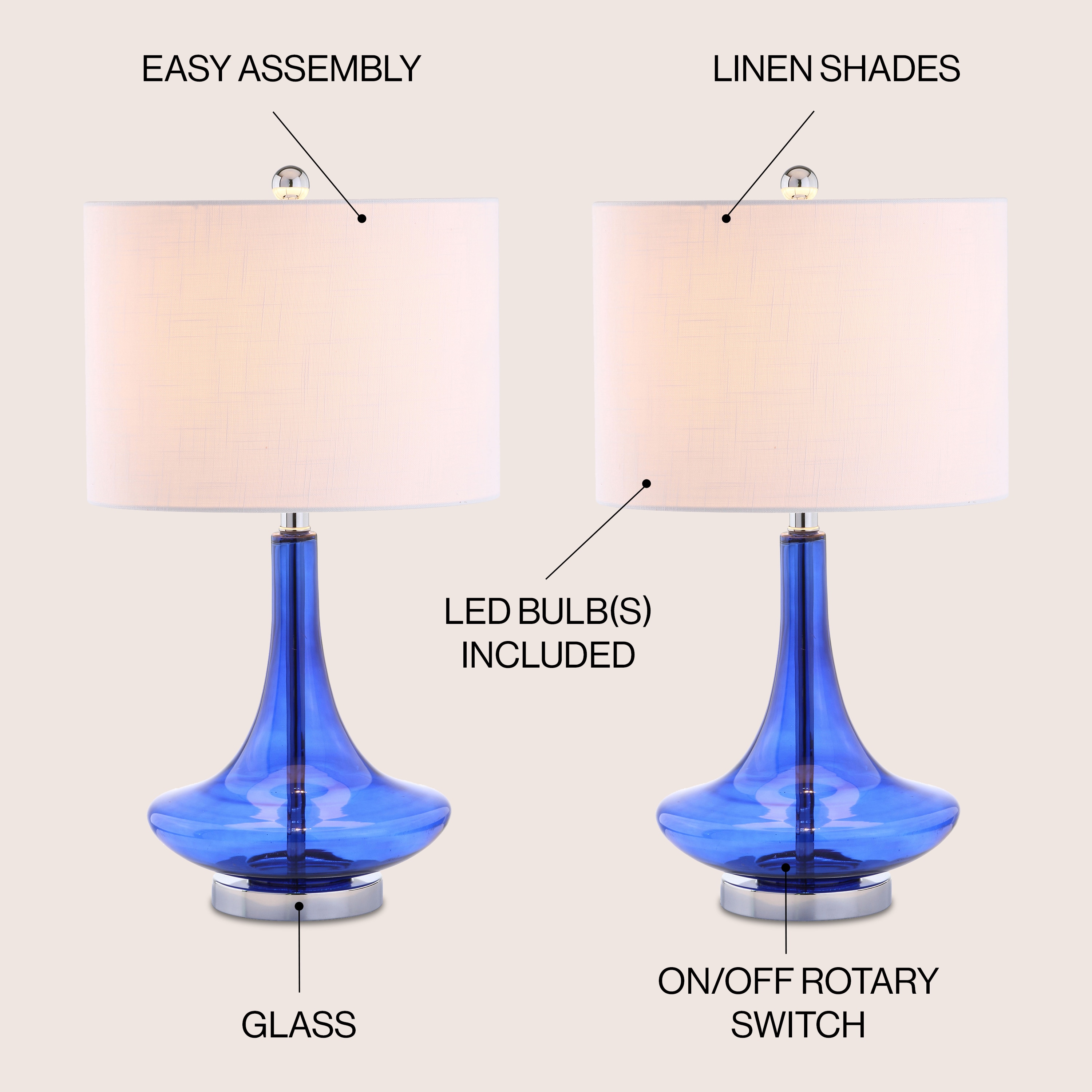 JONATHAN  Y JYL1081D-SET2 Table-Lamps - View #3