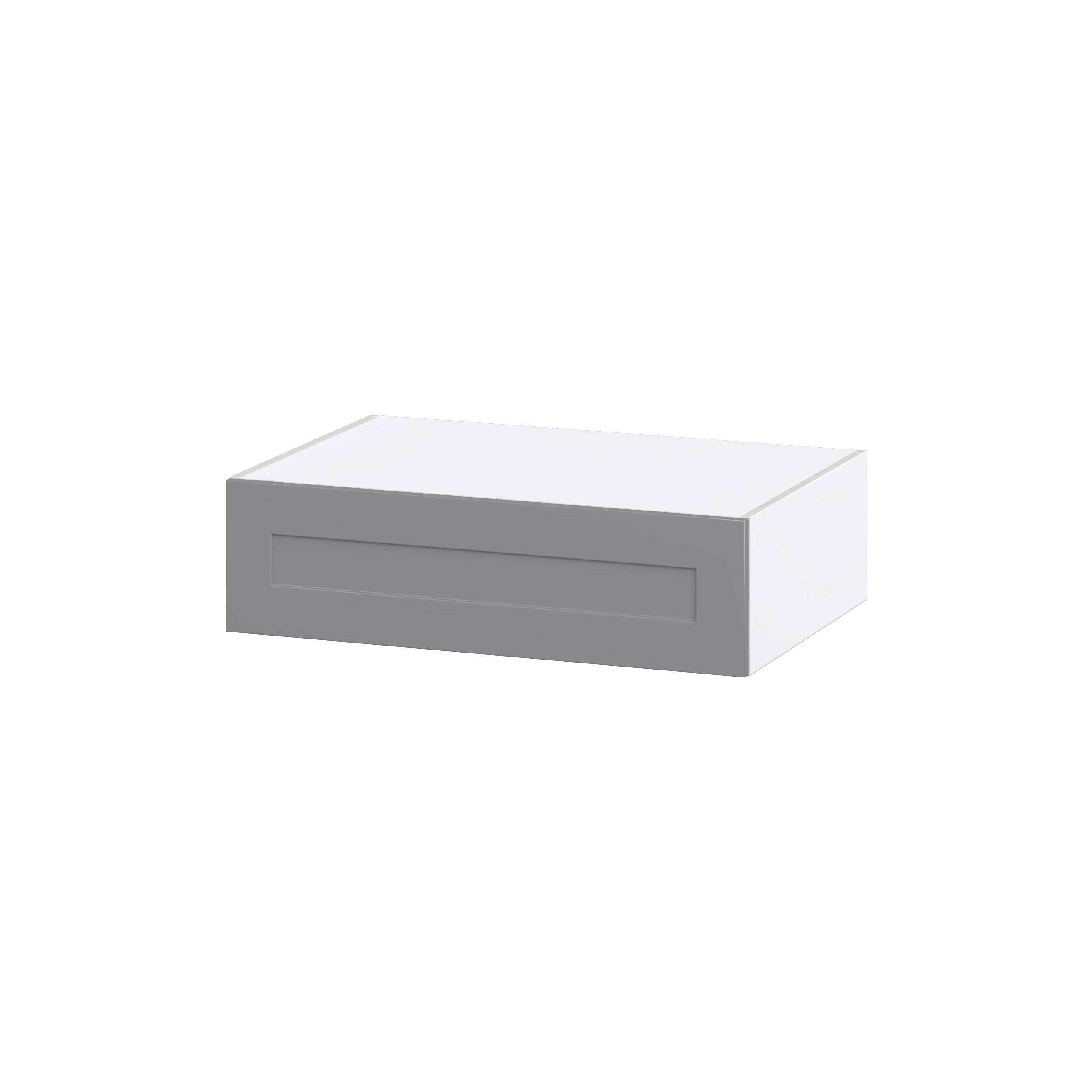 Hugo&Borg DSWLU361024-BM Beaumont 36-in W x 10-in H x 24-in D Slate Gray Wall Fully assembled Cabinet (Recessed Panel Shaker)