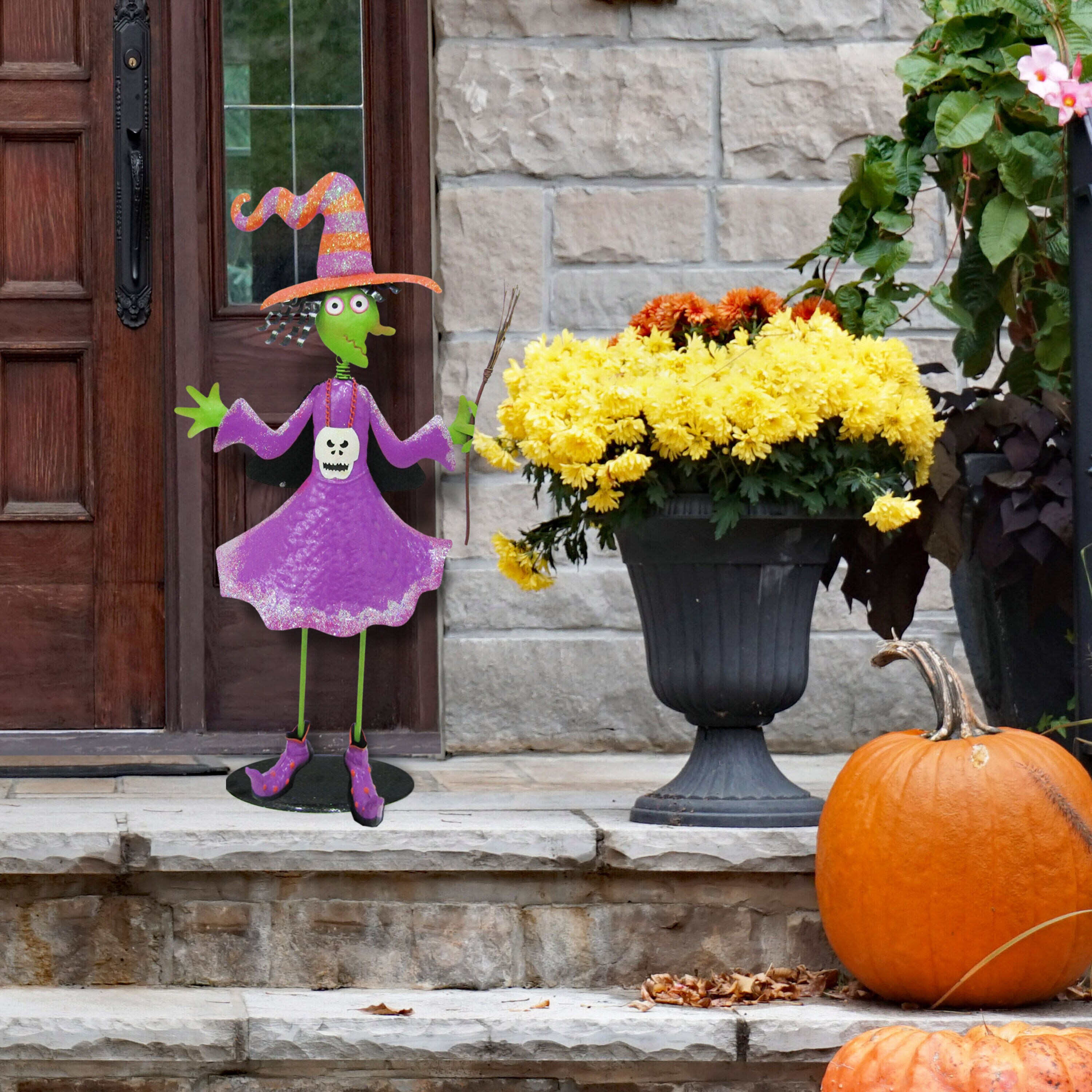 Haunted Hill Farm HHMTWITCH028-0PU Outdoor-Halloween-Decor - View #6