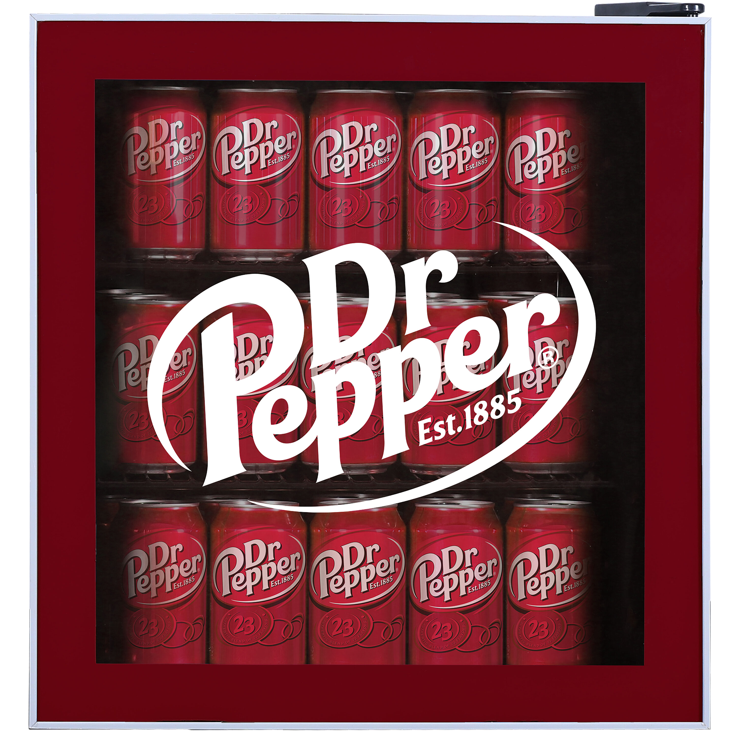  MIS169DRP 17.52-in W 15 -Can Capacity Red Freestanding Indoor Beverage Refrigerator with Glass Door