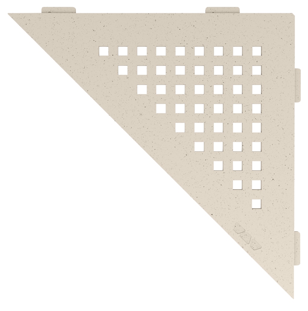 Schluter Systems SES1D3TSI Shelf Triangular Corner Square Ivory