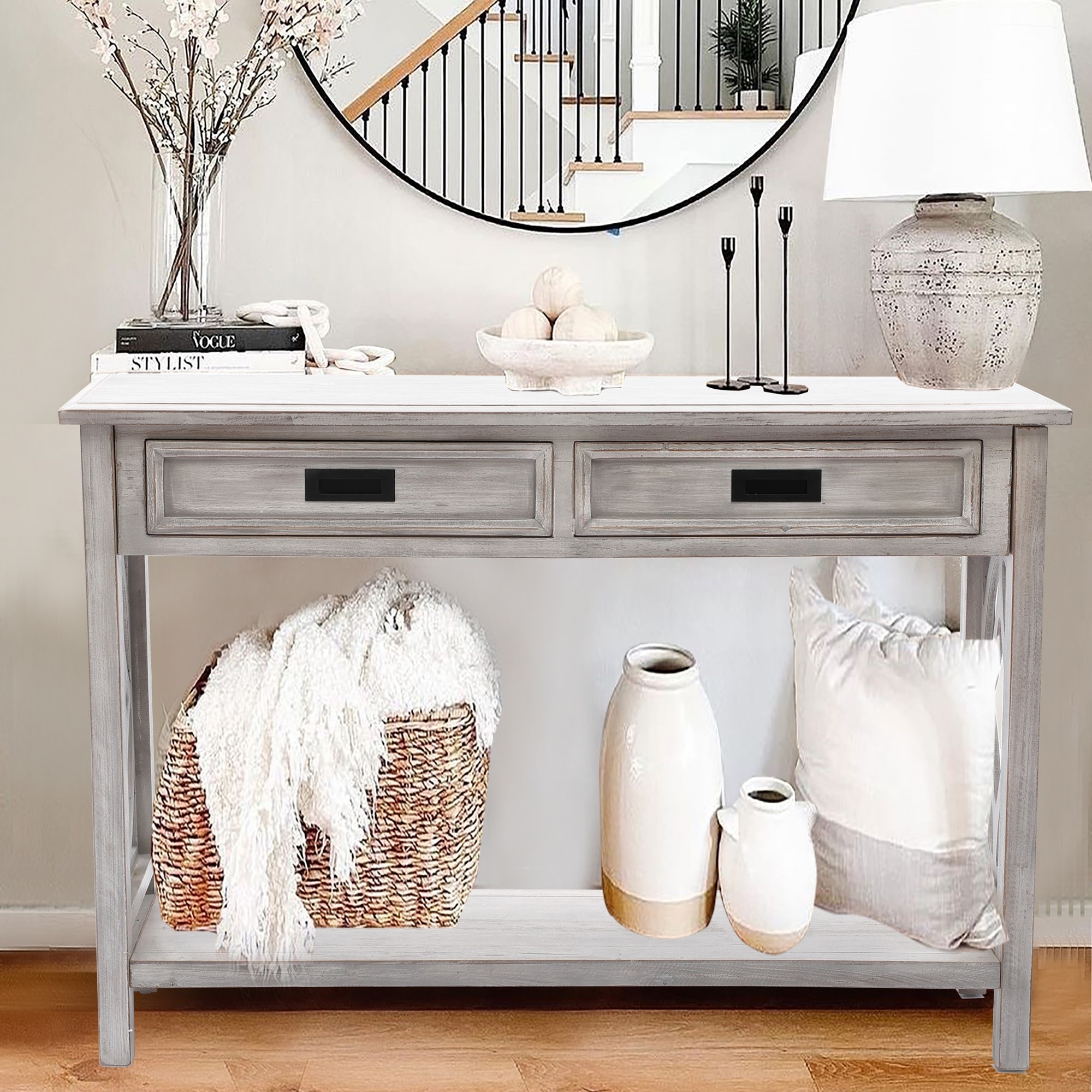 LuxenHome WHIF1684 Console-Sofa-Tables - View #4